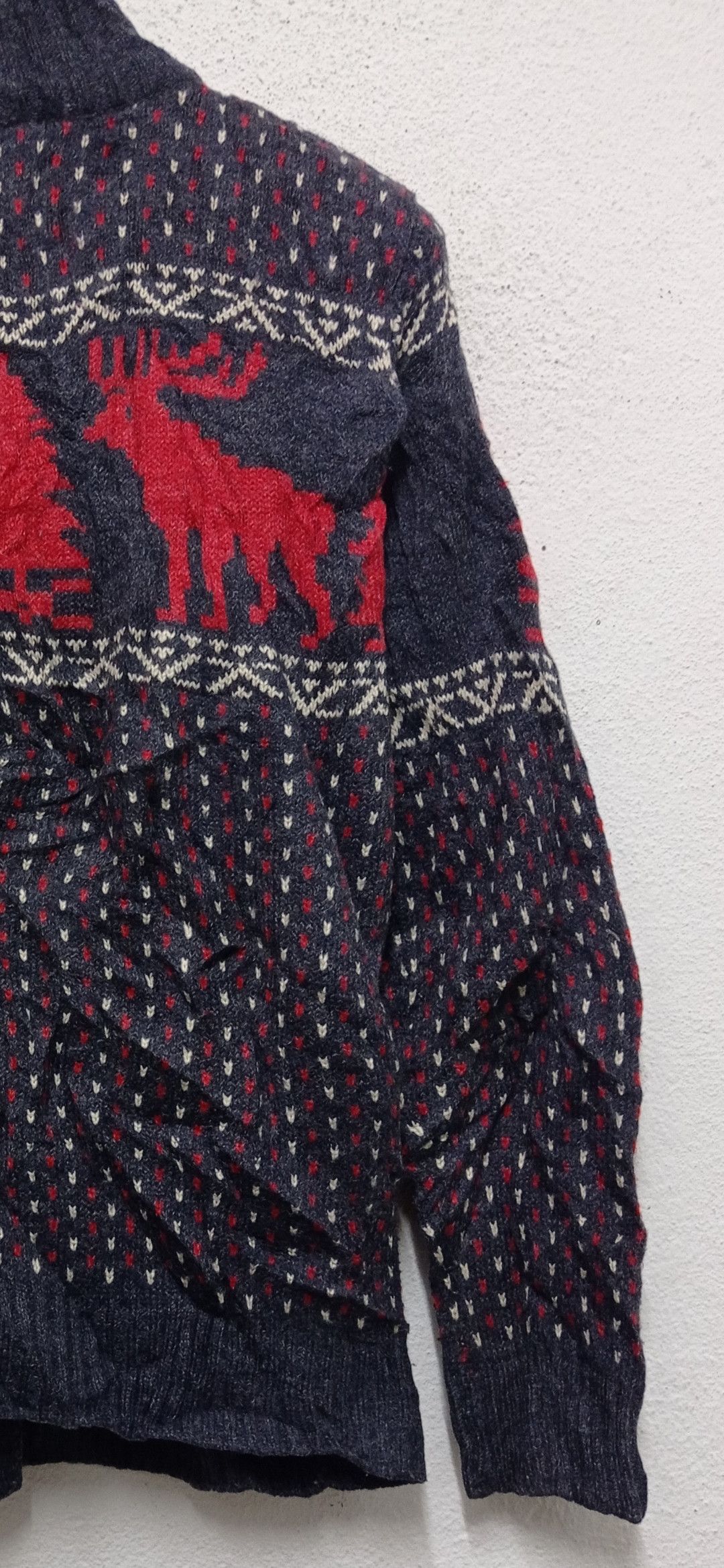 Japanese Brand × Other Vintage Japanese Brand Anti Ballistic deer pattern knitwear Size US L / EU 52-54 / 3 - 9 Thumbnail