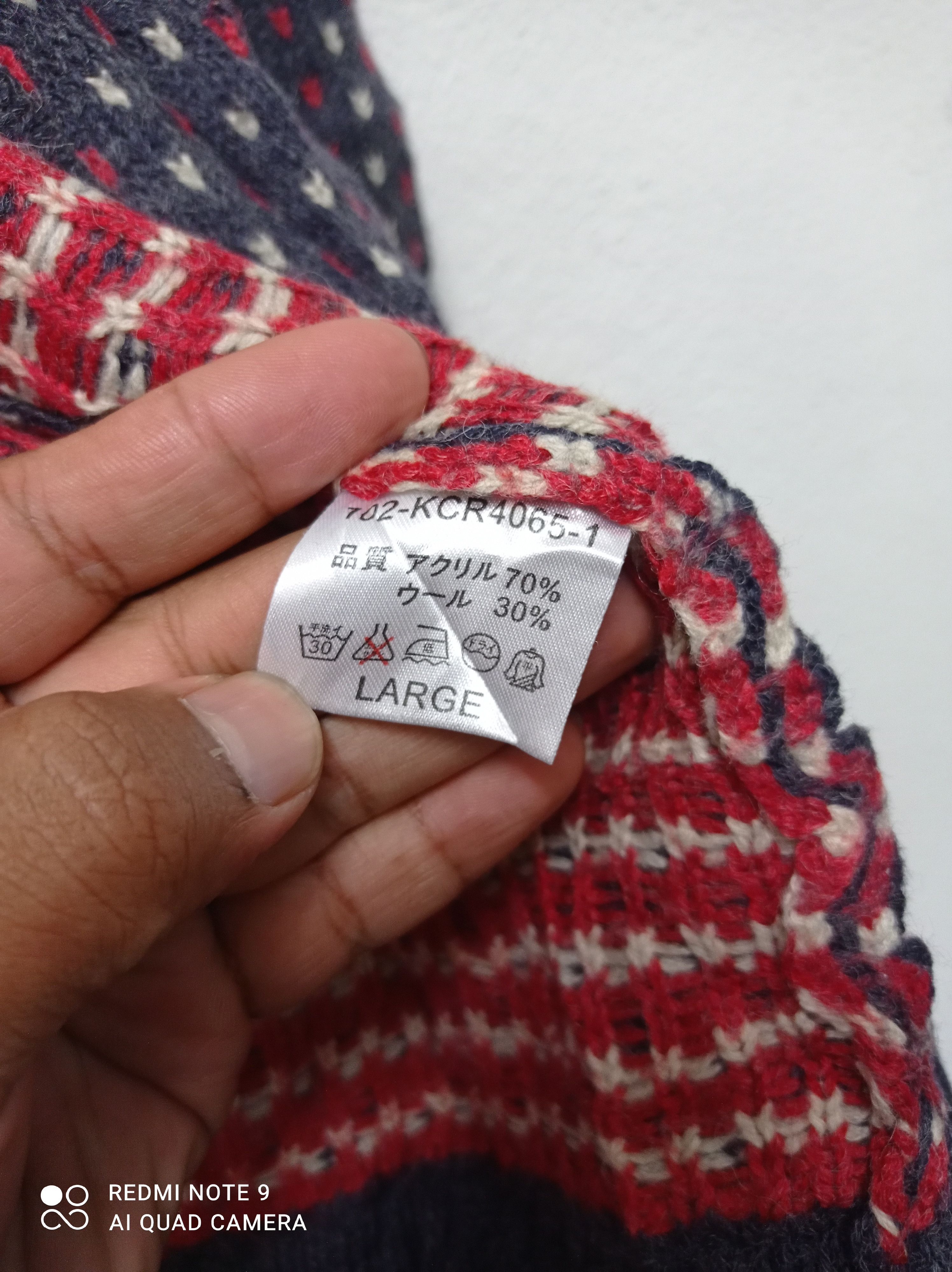 Japanese Brand × Other Vintage Japanese Brand Anti Ballistic deer pattern knitwear Size US L / EU 52-54 / 3 - 13 Thumbnail