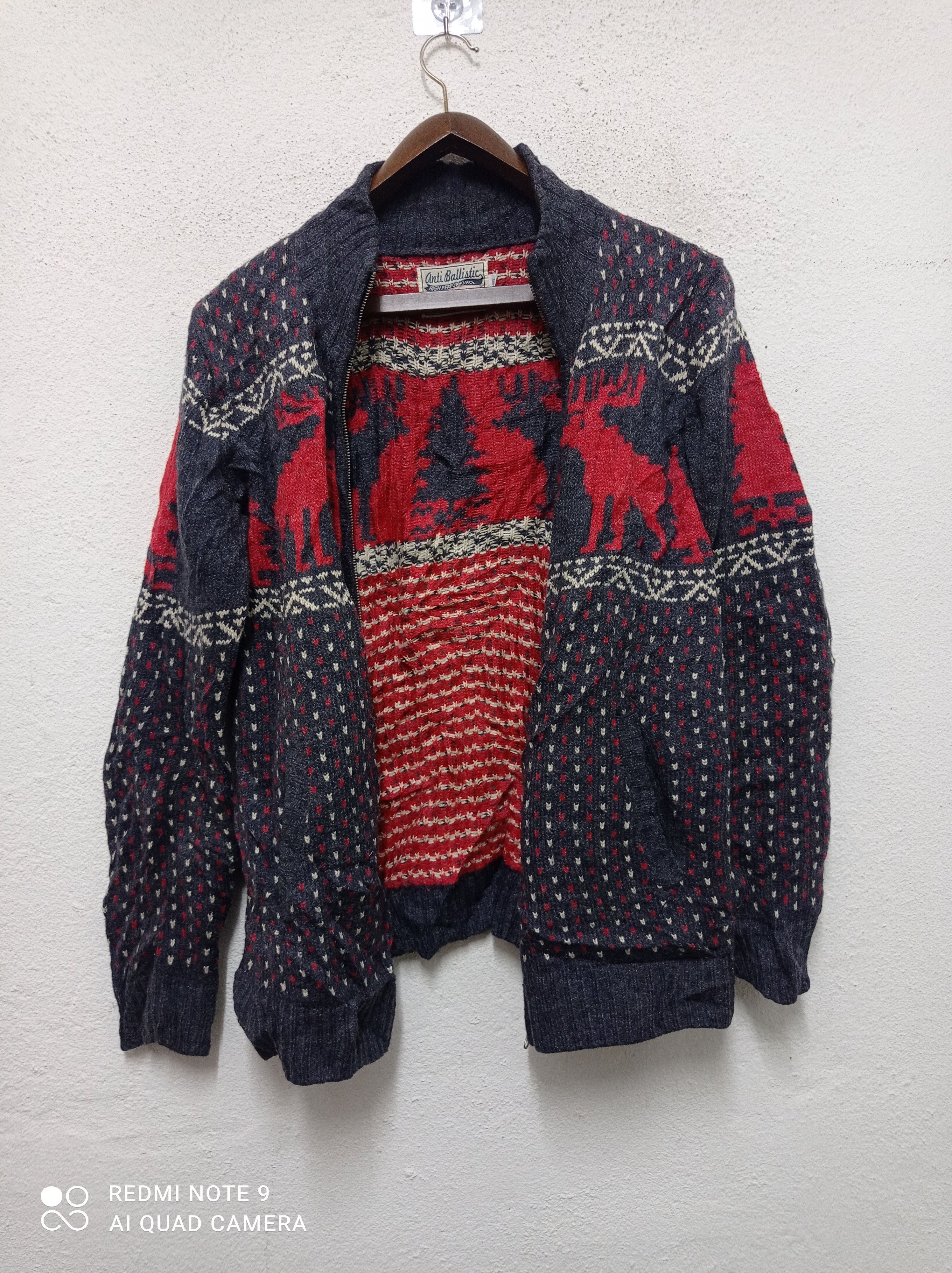 Japanese Brand × Other Vintage Japanese Brand Anti Ballistic deer pattern knitwear Size US L / EU 52-54 / 3 - 3 Thumbnail