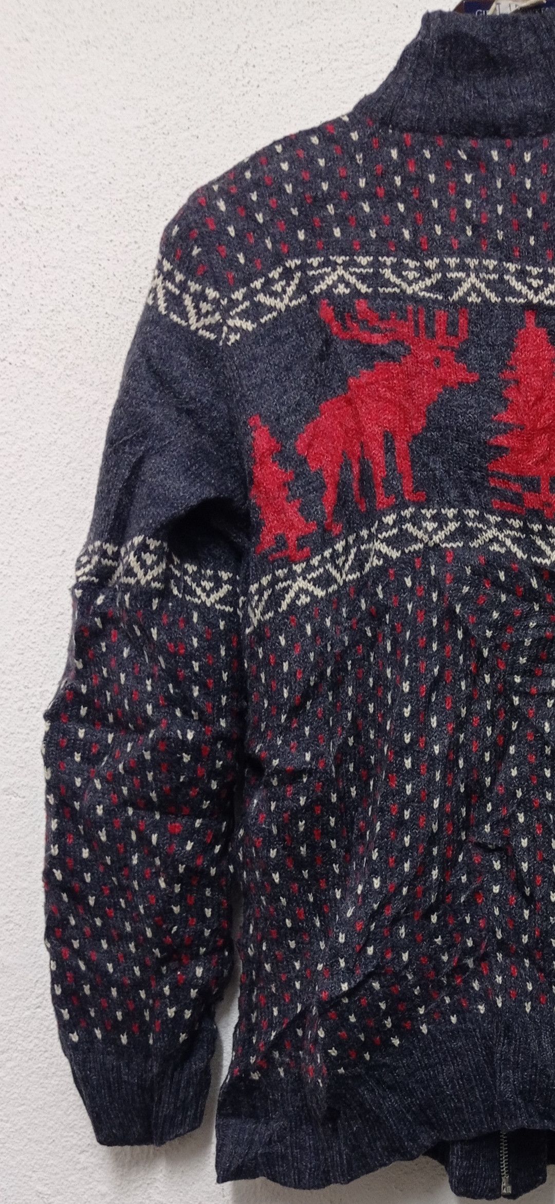 Japanese Brand × Other Vintage Japanese Brand Anti Ballistic deer pattern knitwear Size US L / EU 52-54 / 3 - 8 Thumbnail