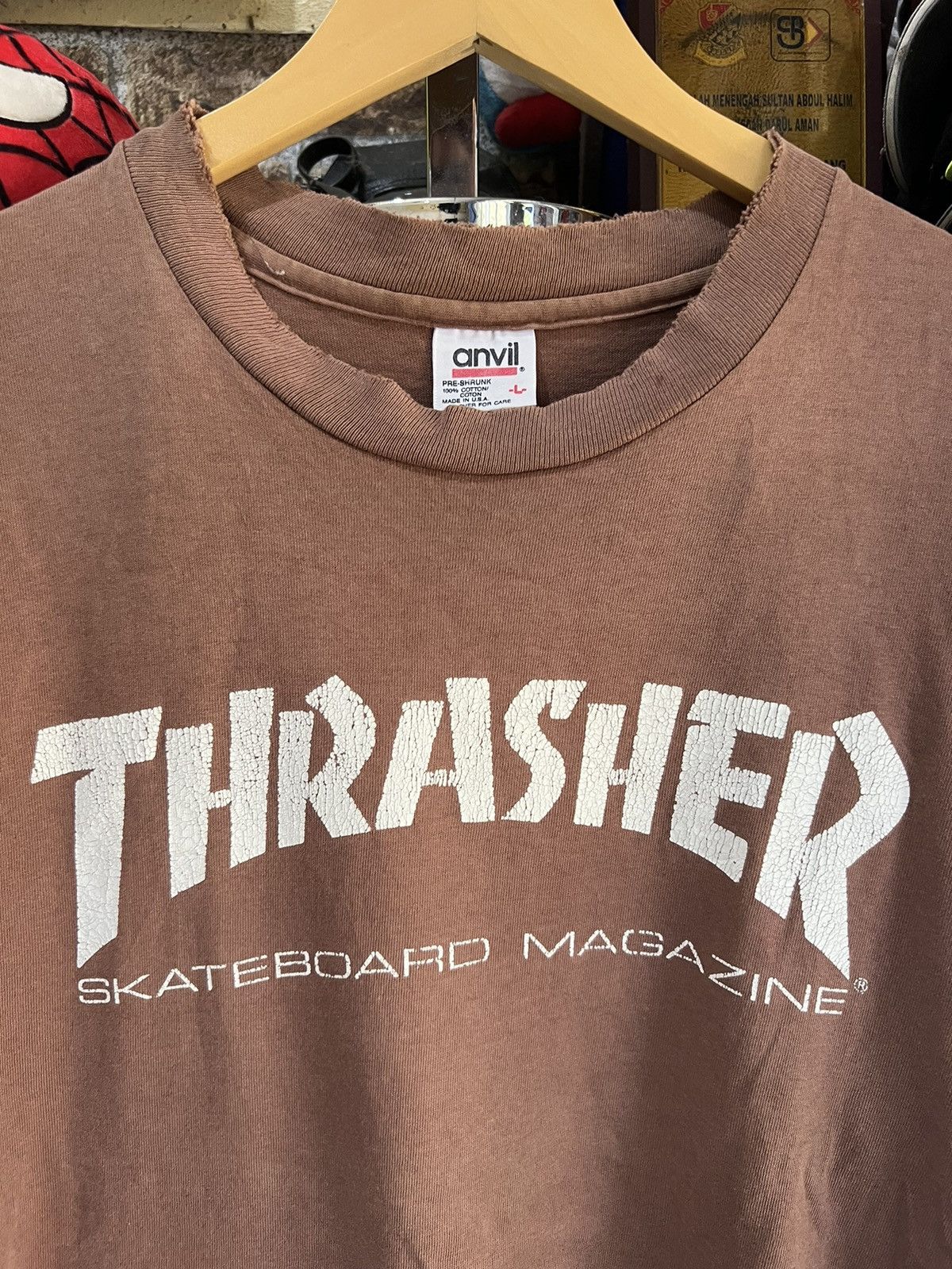 Thrasher 🔥Vintage Single Stitch Thrasher Skateboard Magazine Size US M / EU 48-50 / 2 - 8 Thumbnail