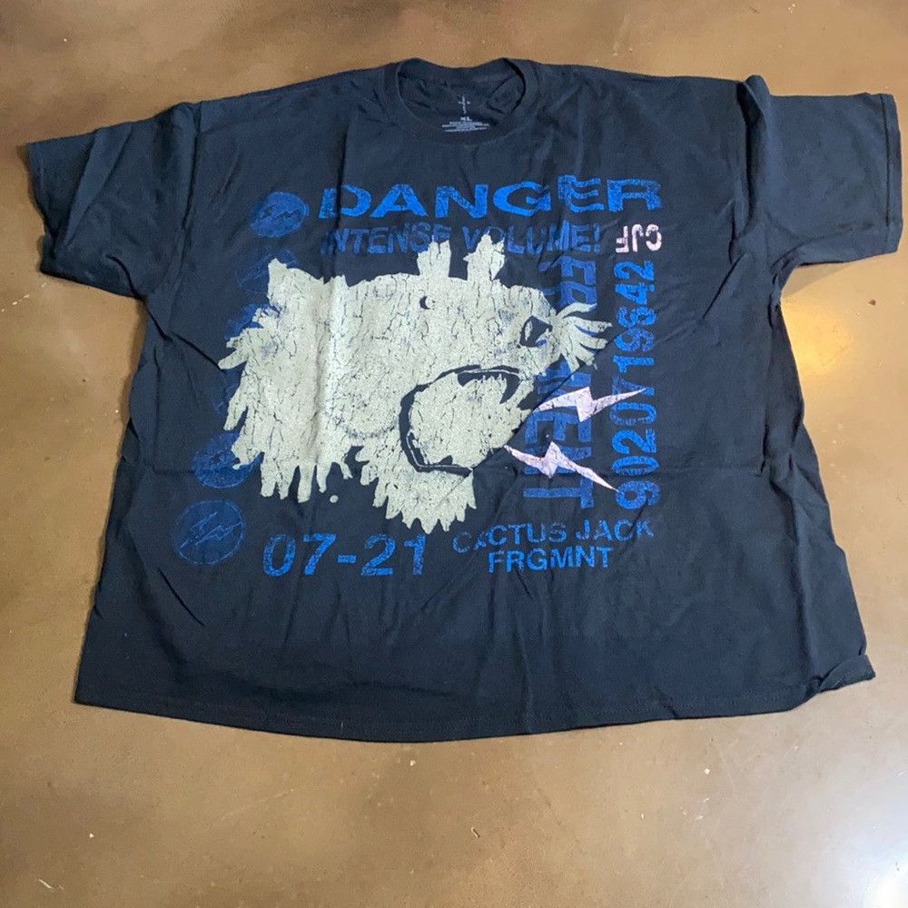 Travis Scott Cactus Jack Fragment Danger Tee Size US L / EU 52-54 / 3 - 1 Thumbnail