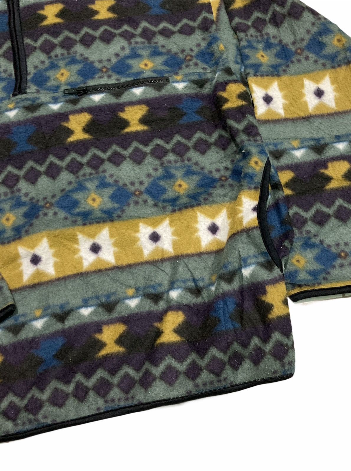Japanese Brand MULTICOLOUR HALF ZIPPER NATIVE NAVAJO Size US L / EU 52-54 / 3 - 4 Thumbnail