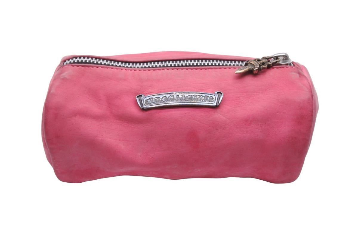 image of Chrome Hearts Cosmetic Toiletry Case in Pink, Women's