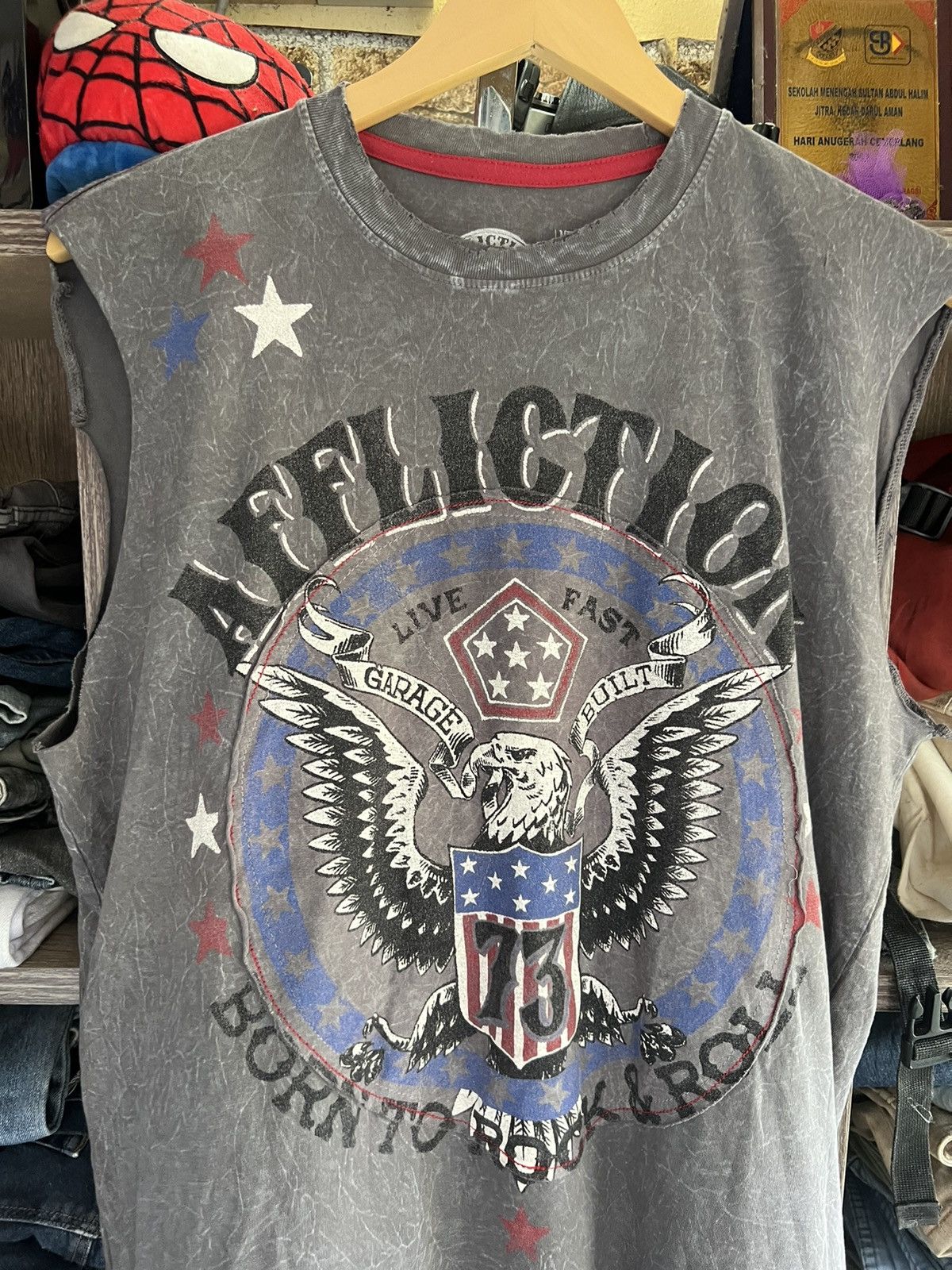 Affliction 🔥Rare Affliction Born To Rock n Roll Sleeveless Size US M / EU 48-50 / 2 - 3 Thumbnail