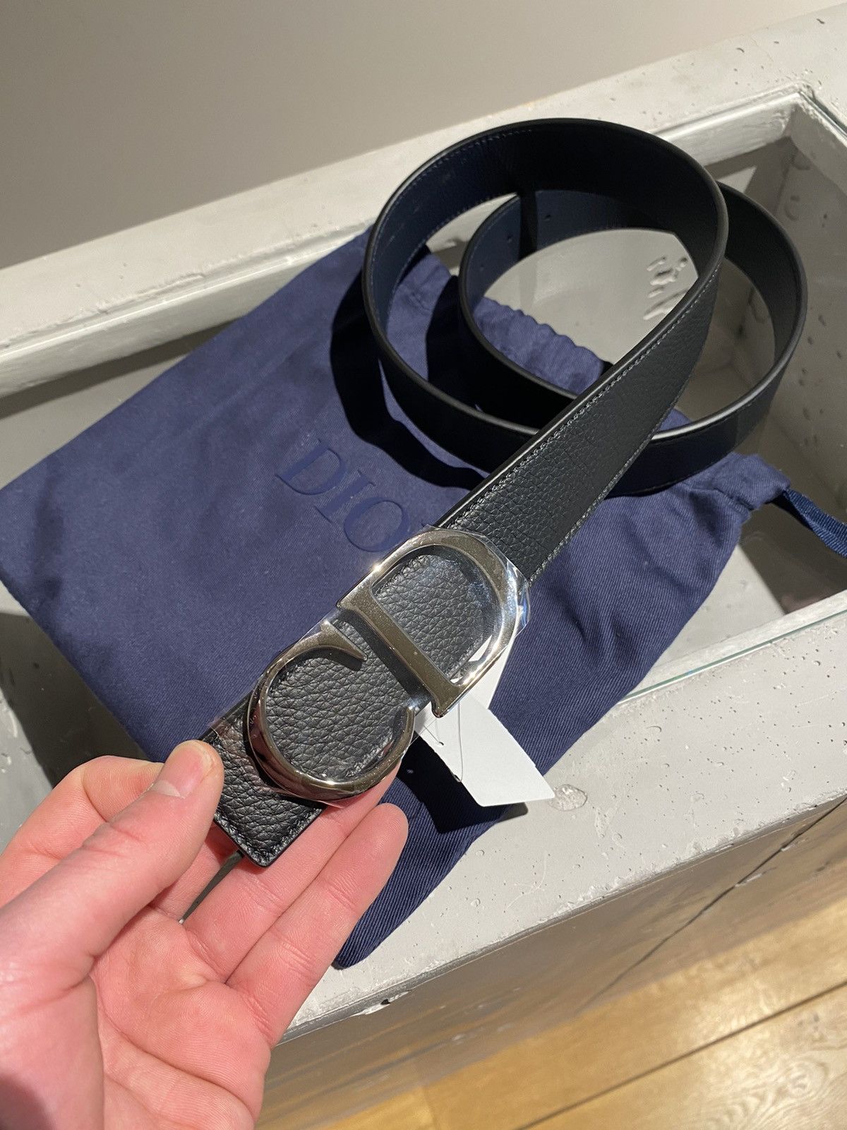 Dior BNWT Dior "CD" Reversibel belt Size 38 - 2 Thumbnail