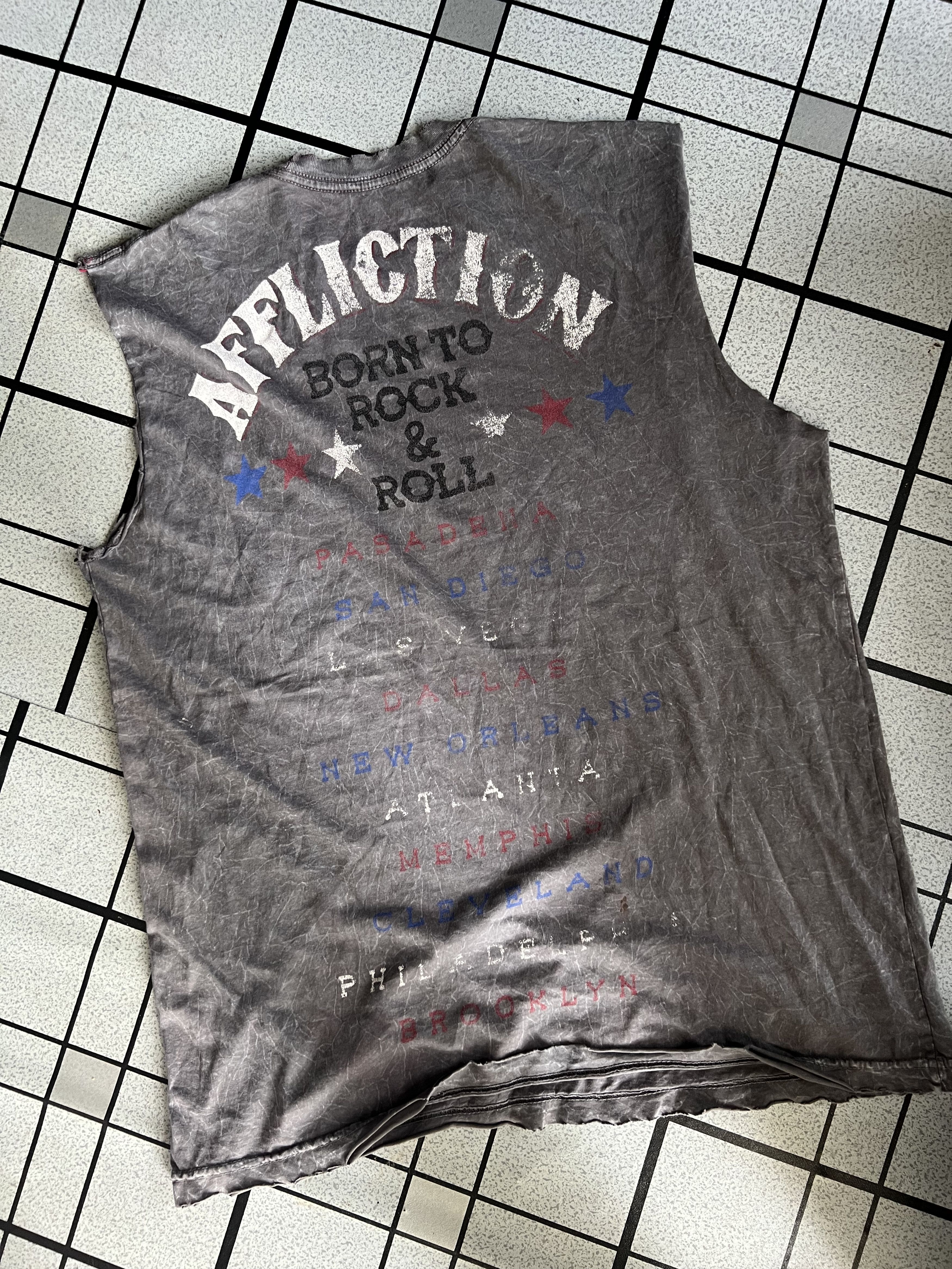 Affliction 🔥Rare Affliction Born To Rock n Roll Sleeveless Size US M / EU 48-50 / 2 - 4 Thumbnail