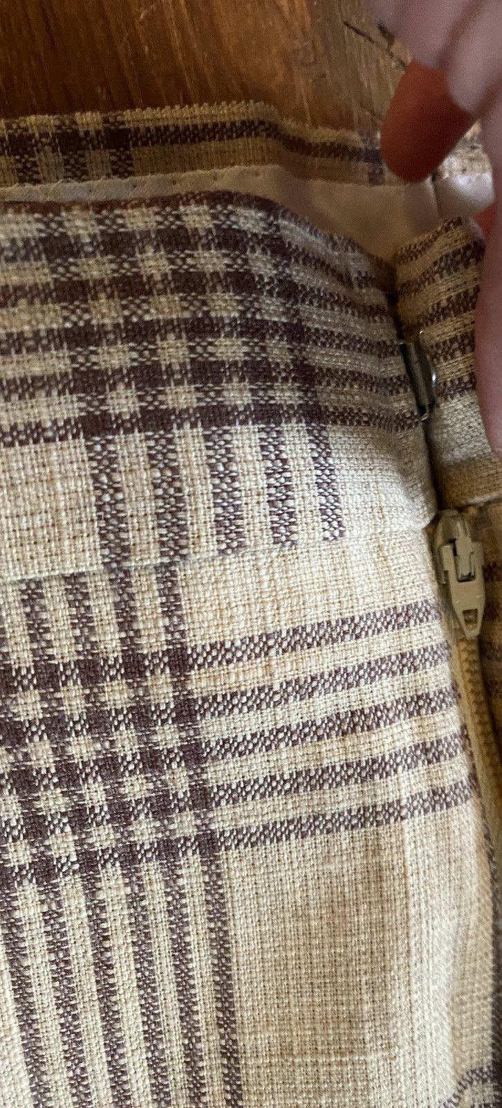 Wrangler Vintage 70’s Wrangler Beige & Brown Plaid Flare Pants 37x33 Size US 37 - 5 Thumbnail