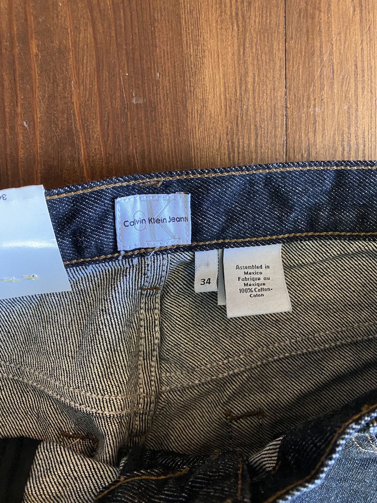Calvin Klein Vintage NWT 90’s Calvin Klein Relaxed Fit Black Jean 33x35.5 Size US 33 - 14 Thumbnail