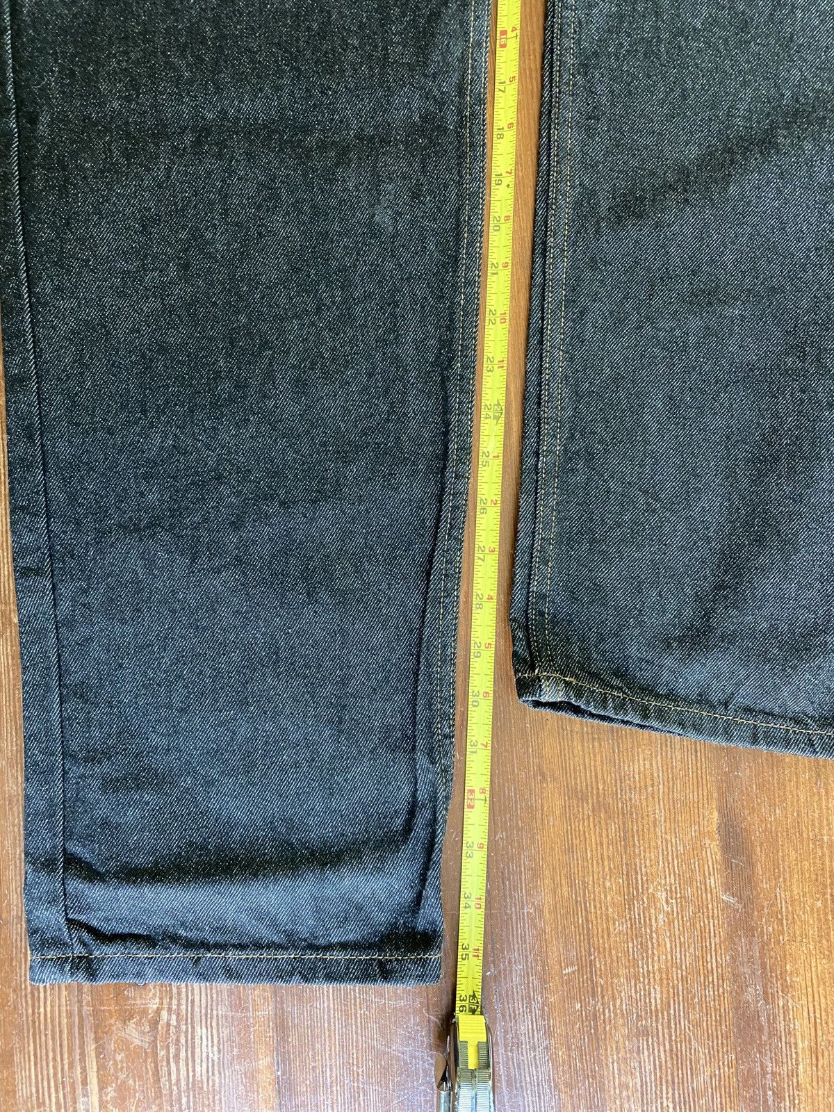 Calvin Klein Vintage NWT 90’s Calvin Klein Relaxed Fit Black Jean 33x35.5 Size US 33 - 18 Thumbnail