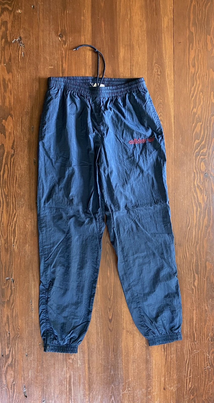 Adidas Vintage 90’s Adidas Navy Ankle Zip Jogger Track Pants Size US 34 / EU 50 - 1 Thumbnail