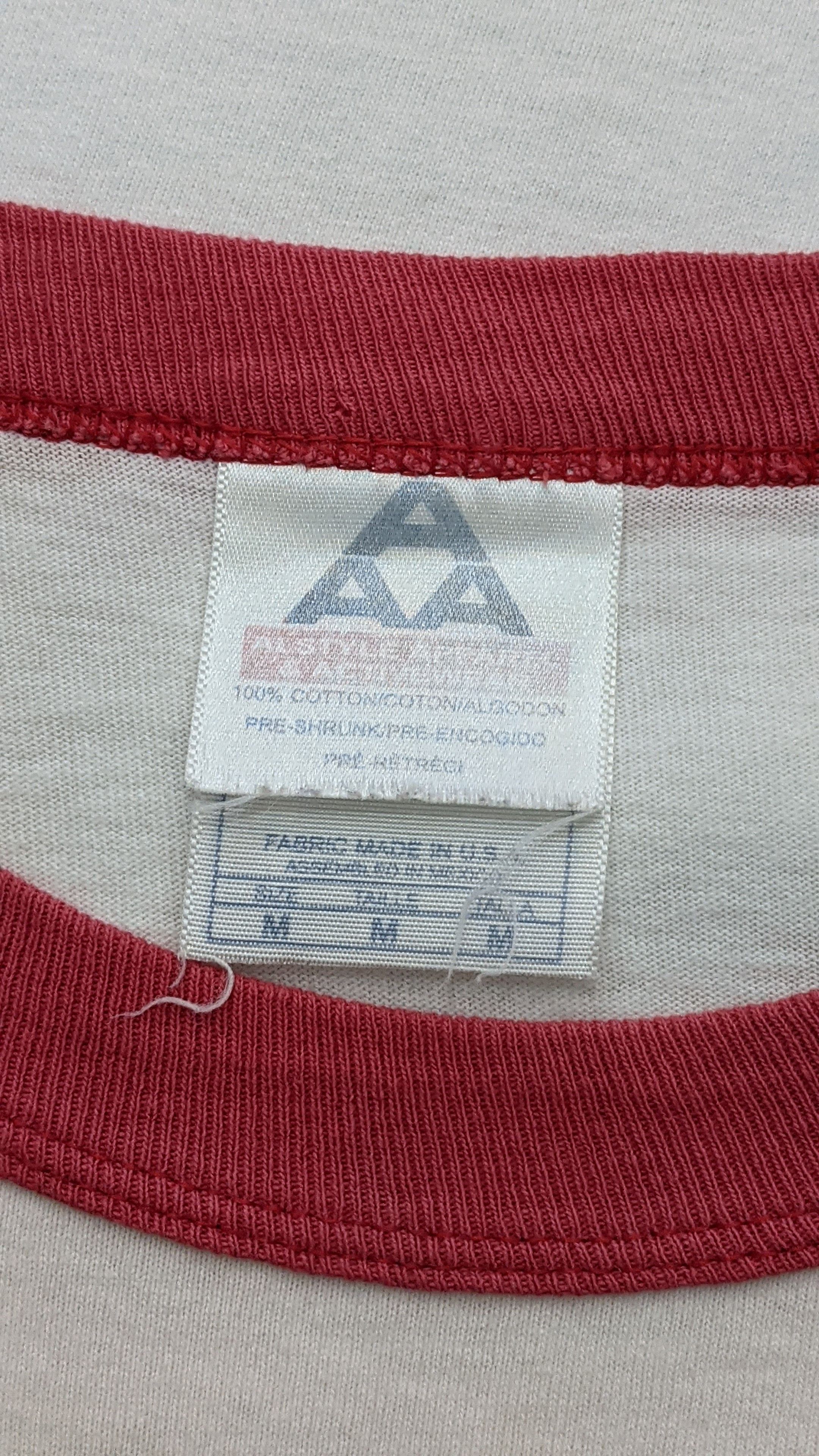 Band Tees Vintage Ramones Rock N Roll Radio Ringer shirt Size US M / EU 48-50 / 2 - 4 Thumbnail