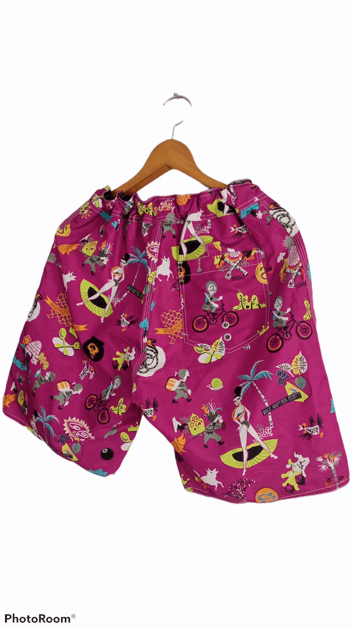 Stussy 🔥🔥Stussy All Over Full Print Multicolor Short Pants Size US 33 - 15 Thumbnail