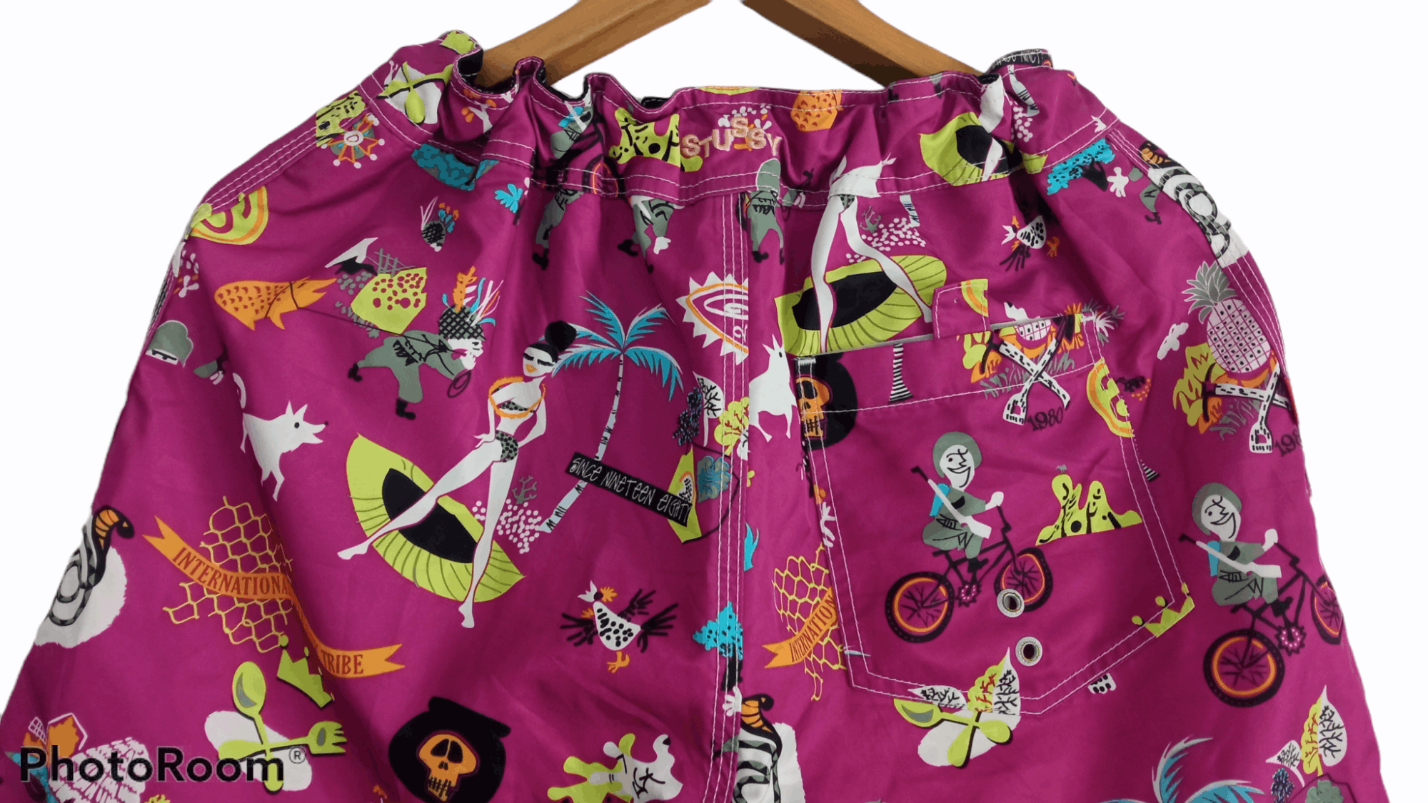 Stussy 🔥🔥Stussy All Over Full Print Multicolor Short Pants Size US 33 - 16 Thumbnail