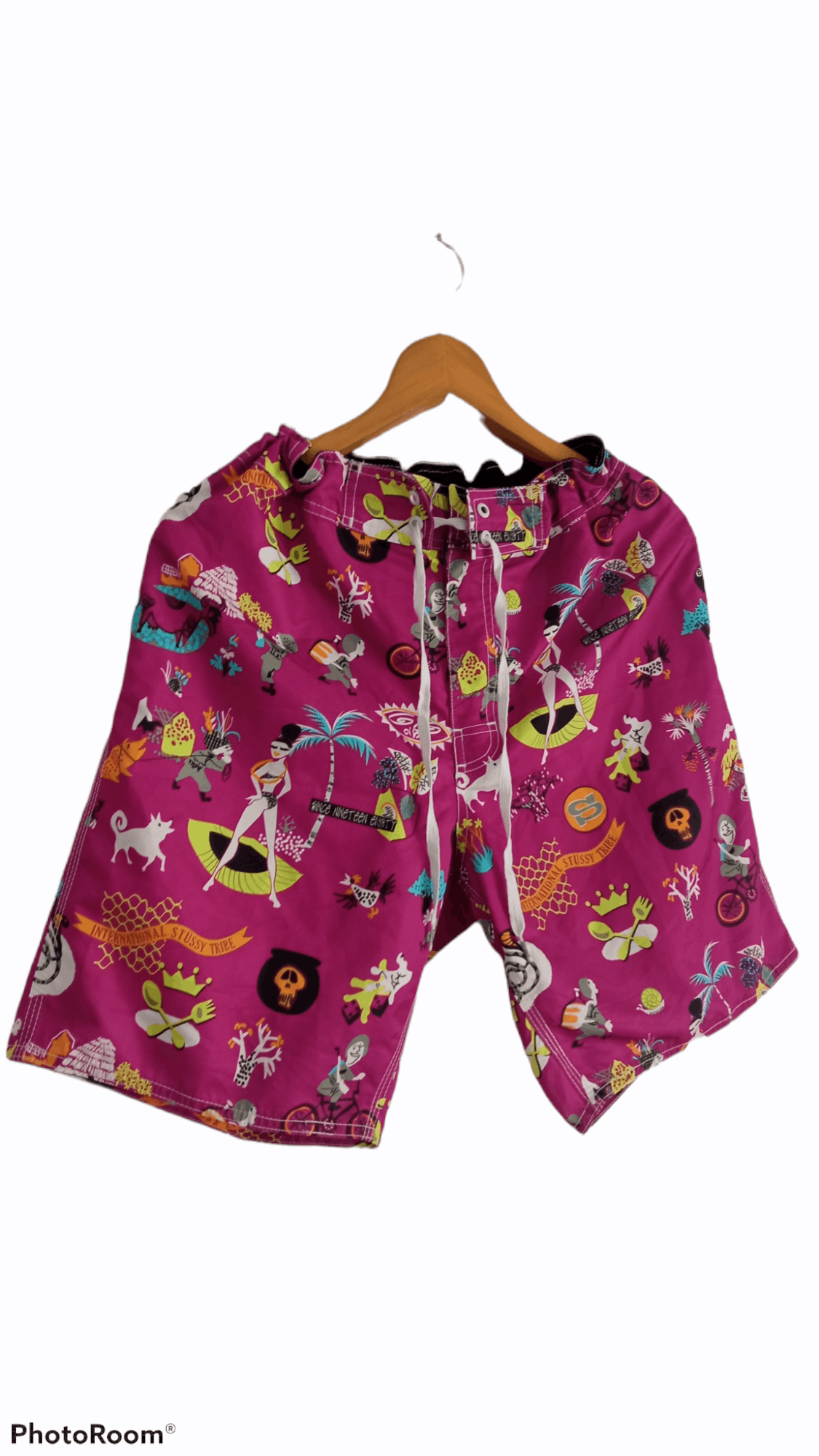 Stussy 🔥🔥Stussy All Over Full Print Multicolor Short Pants Size US 33 - 2 Thumbnail