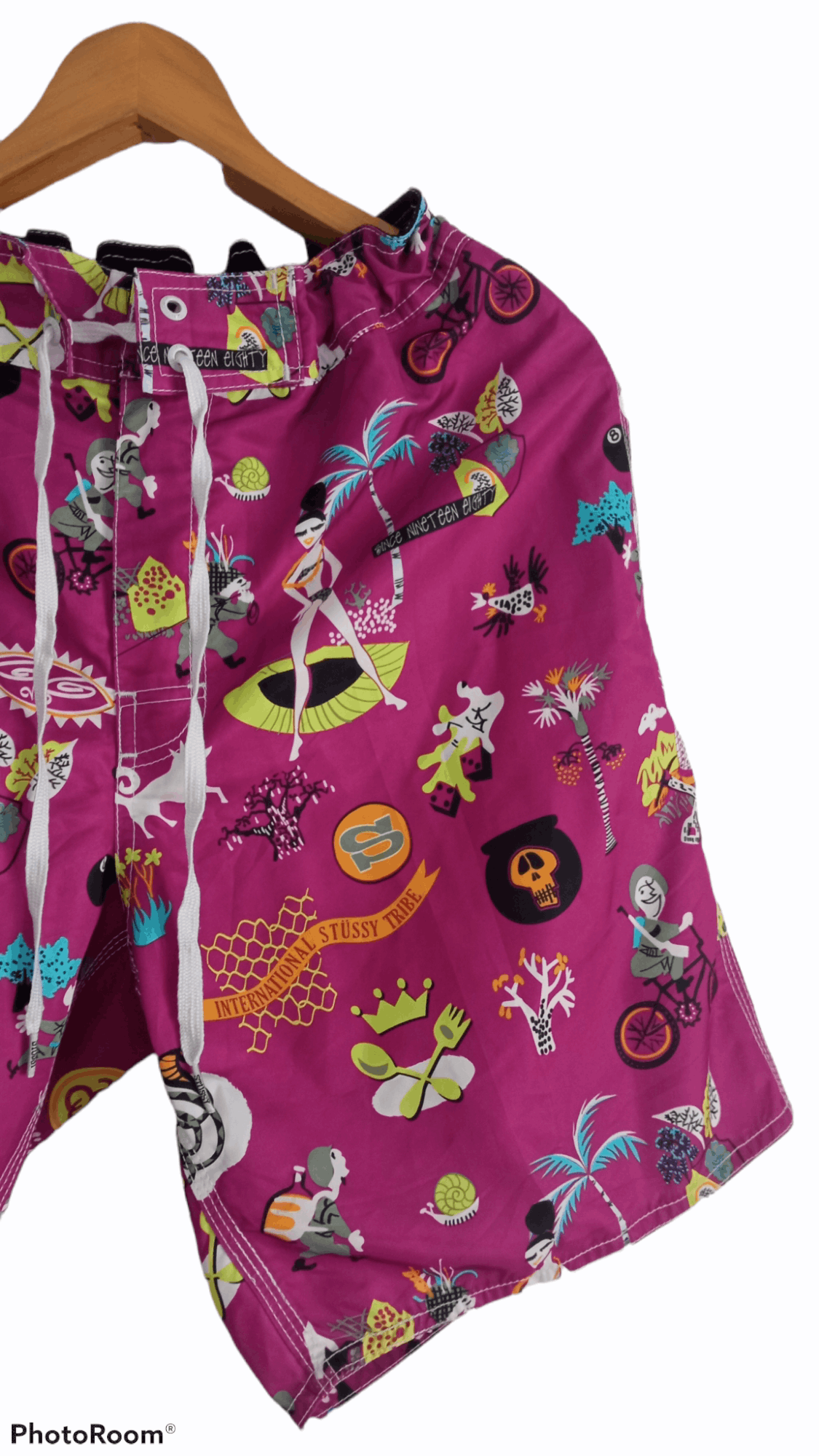 Stussy 🔥🔥Stussy All Over Full Print Multicolor Short Pants Size US 33 - 5 Thumbnail