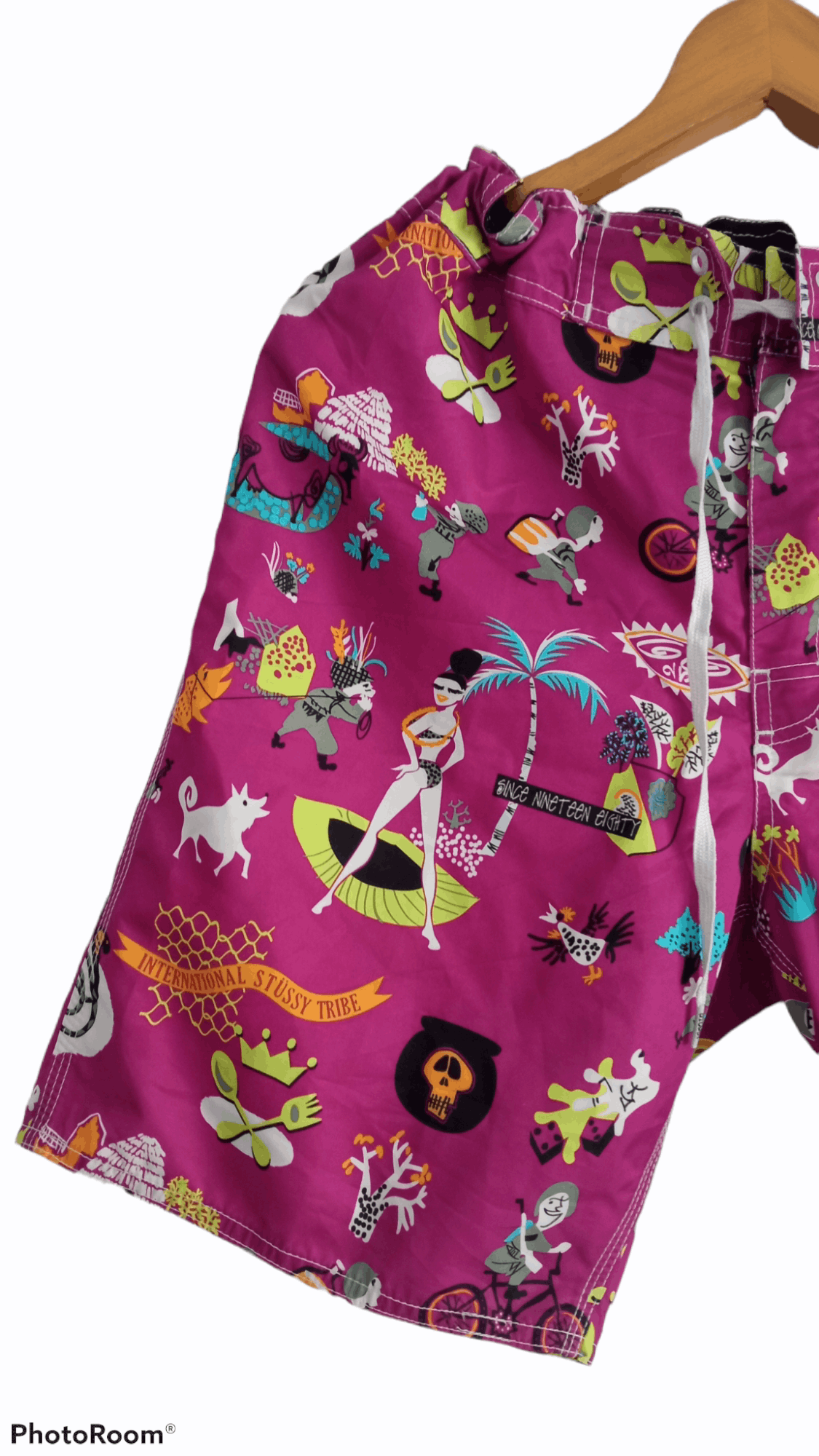 Stussy 🔥🔥Stussy All Over Full Print Multicolor Short Pants Size US 33 - 4 Thumbnail