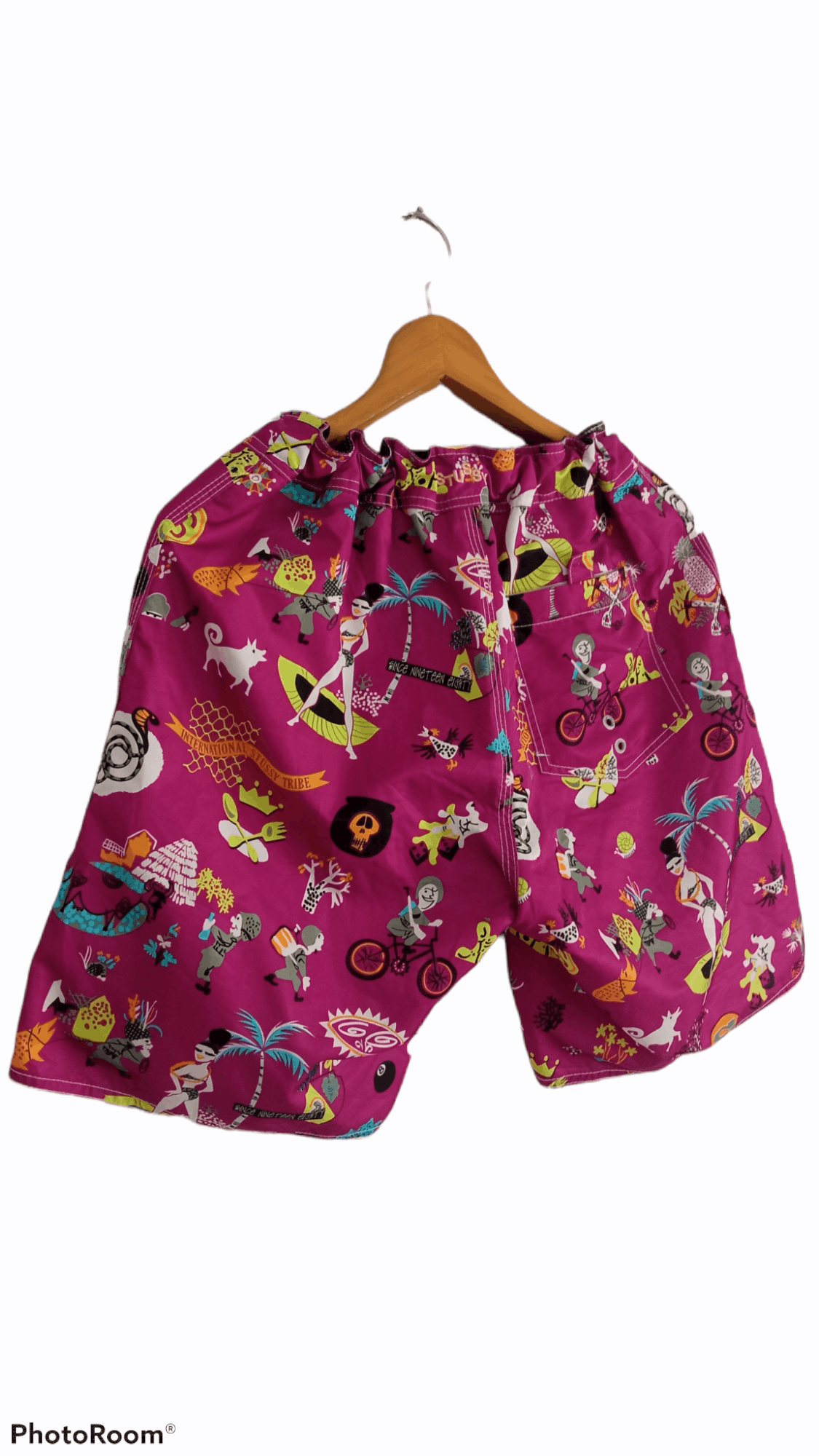 Stussy 🔥🔥Stussy All Over Full Print Multicolor Short Pants Size US 33 - 14 Thumbnail