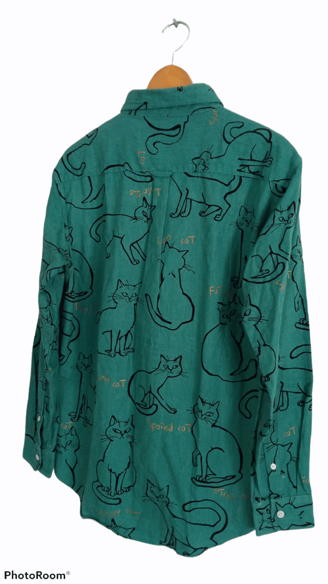 Japanese Brand × Vintage 🔥🔥Rovtski All Over Full Print Stray Cat Shirt Size US M / EU 48-50 / 2 - 16 Thumbnail