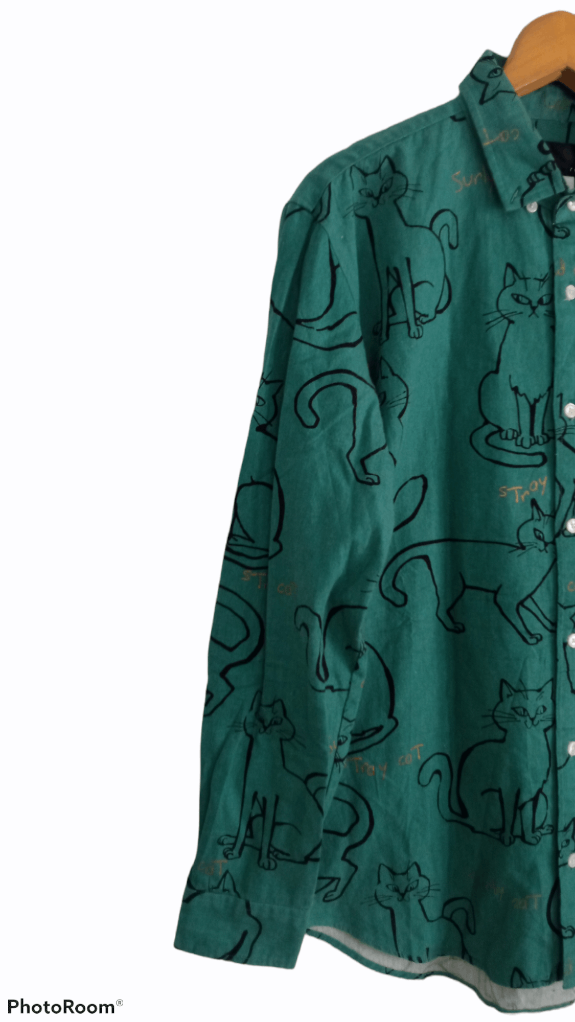 Japanese Brand × Vintage 🔥🔥Rovtski All Over Full Print Stray Cat Shirt Size US M / EU 48-50 / 2 - 6 Thumbnail