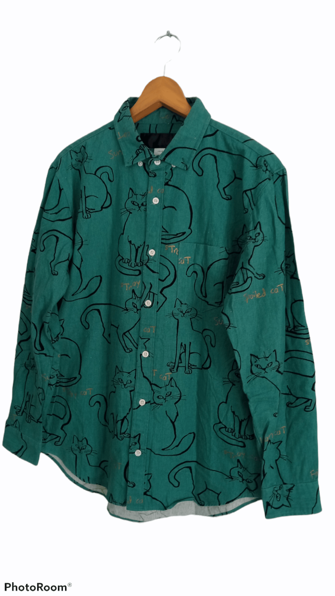 Japanese Brand × Vintage 🔥🔥Rovtski All Over Full Print Stray Cat Shirt Size US M / EU 48-50 / 2 - 3 Thumbnail