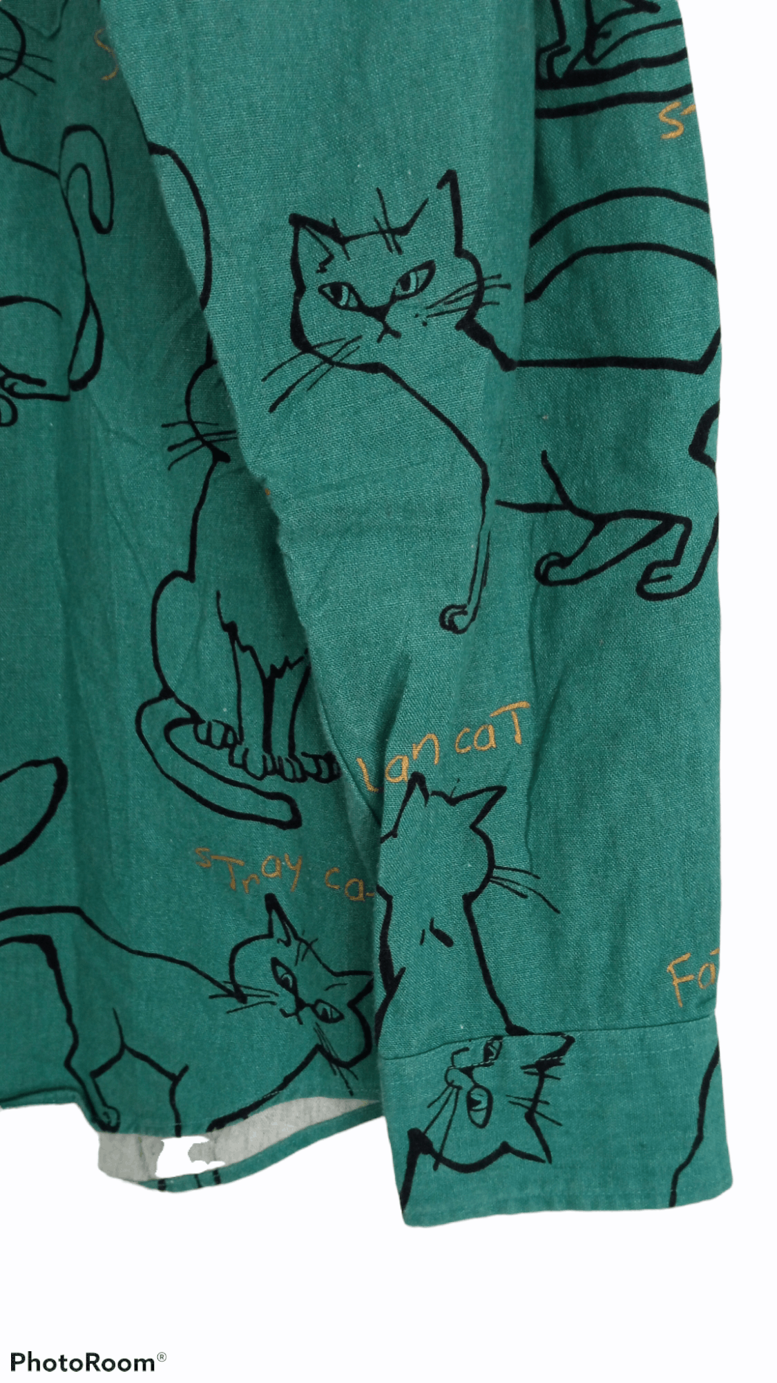Japanese Brand × Vintage 🔥🔥Rovtski All Over Full Print Stray Cat Shirt Size US M / EU 48-50 / 2 - 9 Thumbnail
