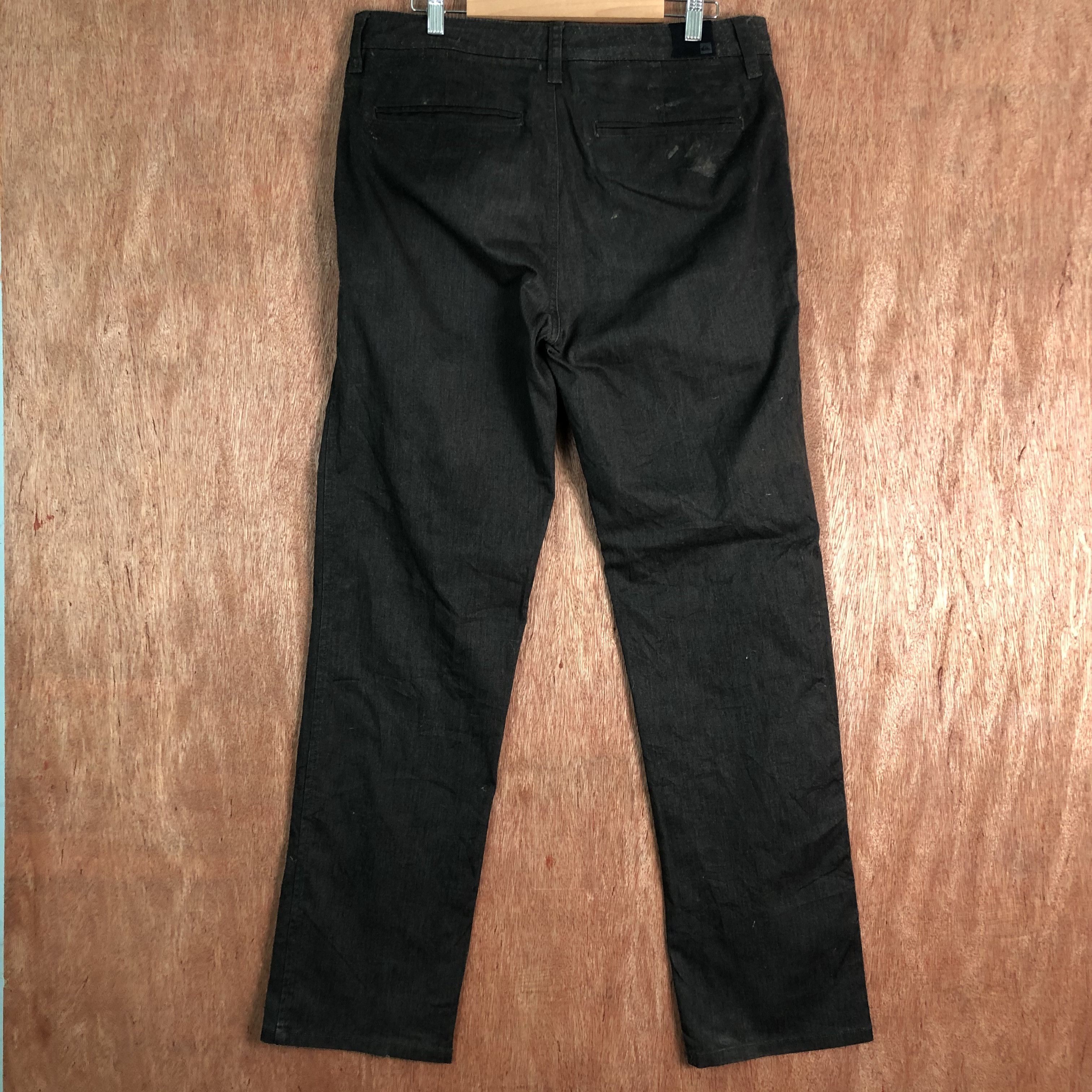 Faded Glory × Quiksilver DLL QuikSilver Black paint streetwear Pants #C108 Size US 33 - 9 Thumbnail