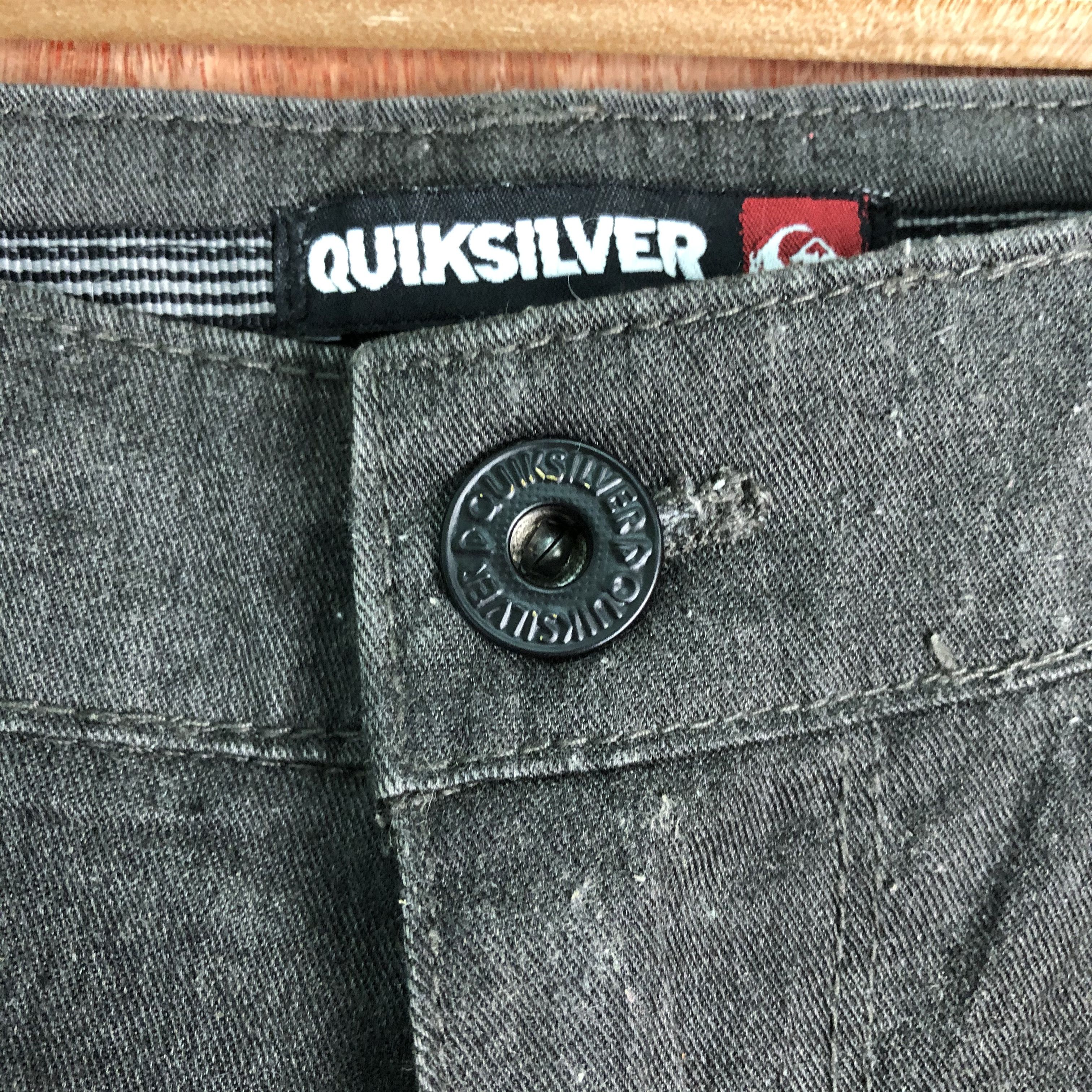 Faded Glory × Quiksilver DLL QuikSilver Black paint streetwear Pants #C108 Size US 33 - 4 Thumbnail