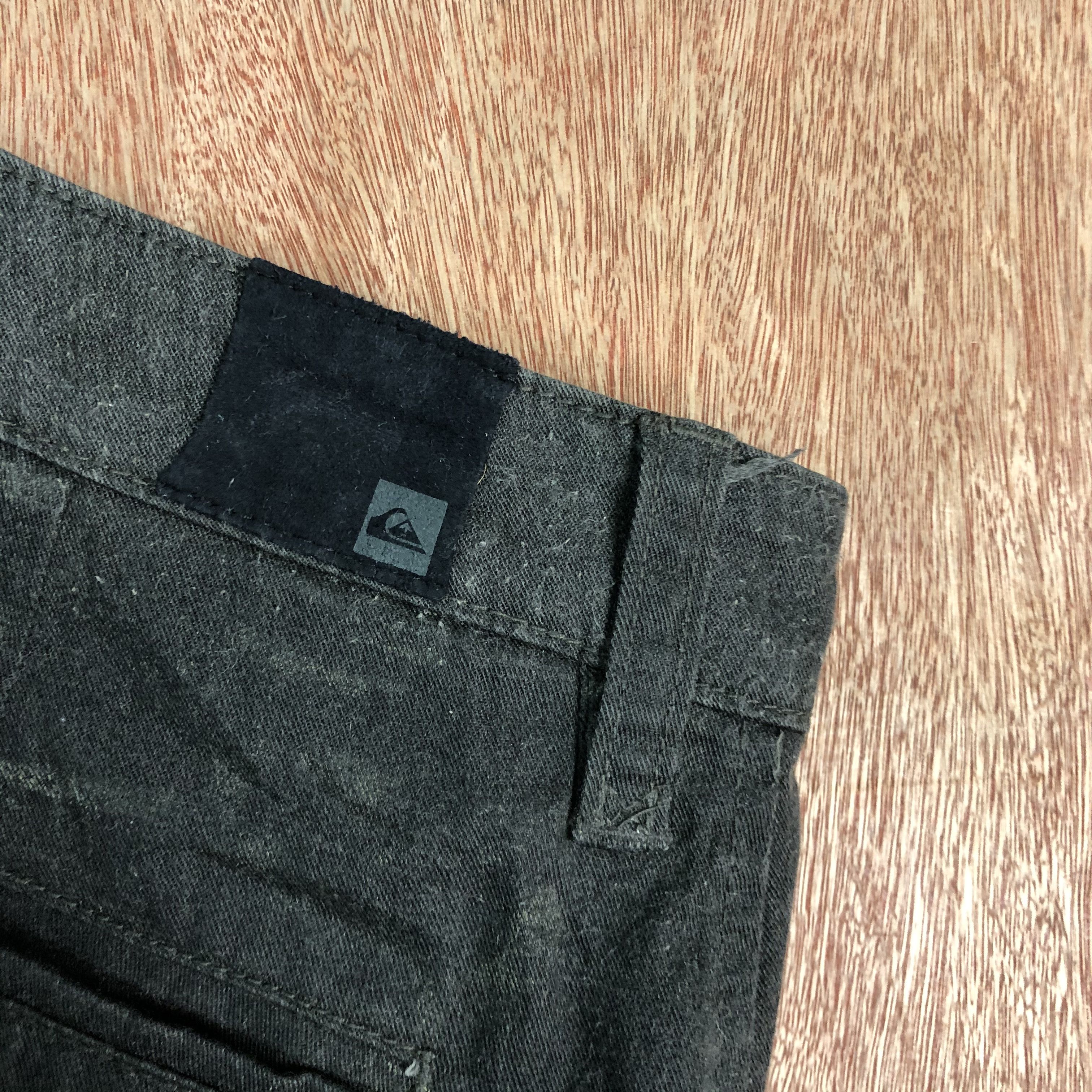 Faded Glory × Quiksilver DLL QuikSilver Black paint streetwear Pants #C108 Size US 33 - 12 Thumbnail