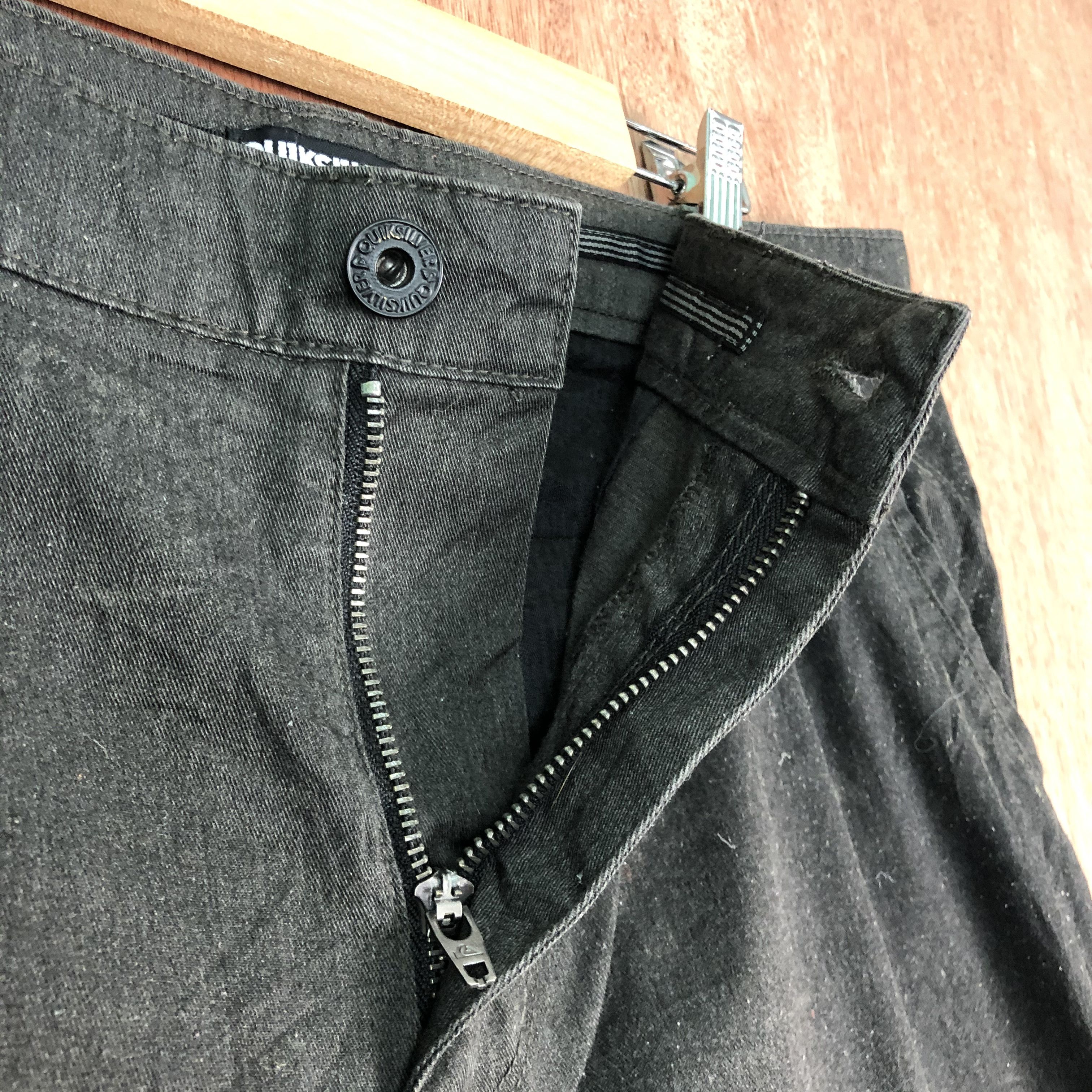Faded Glory × Quiksilver DLL QuikSilver Black paint streetwear Pants #C108 Size US 33 - 7 Thumbnail