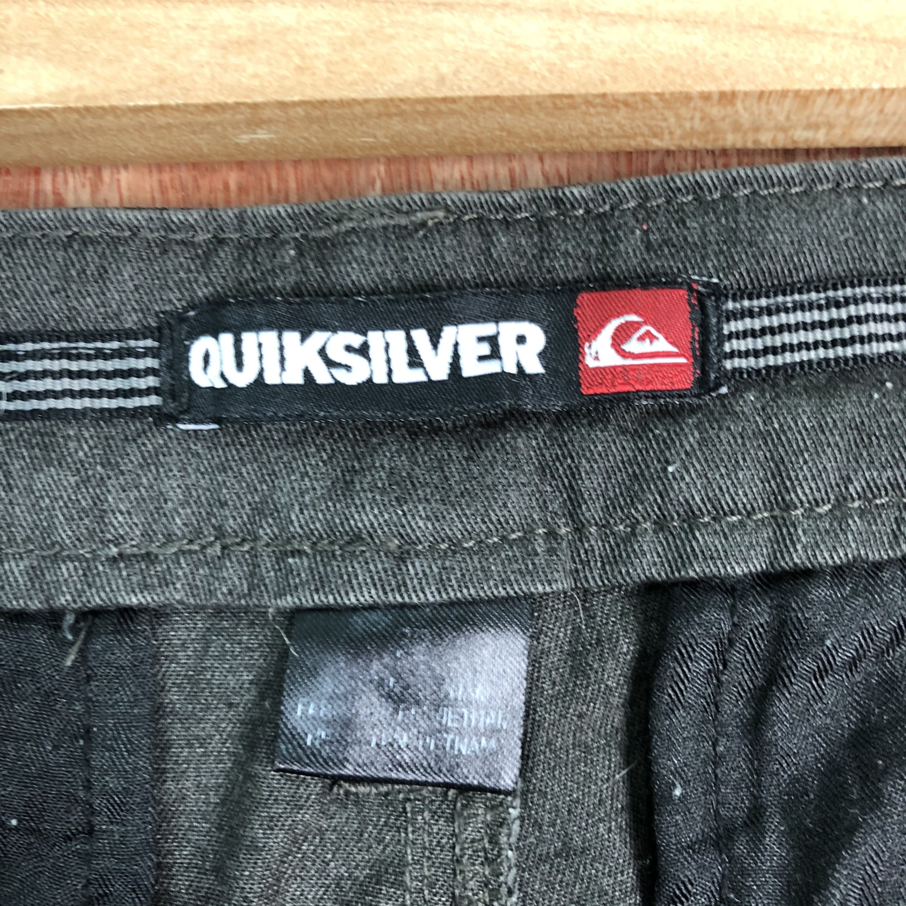 Faded Glory × Quiksilver DLL QuikSilver Black paint streetwear Pants #C108 Size US 33 - 8 Thumbnail