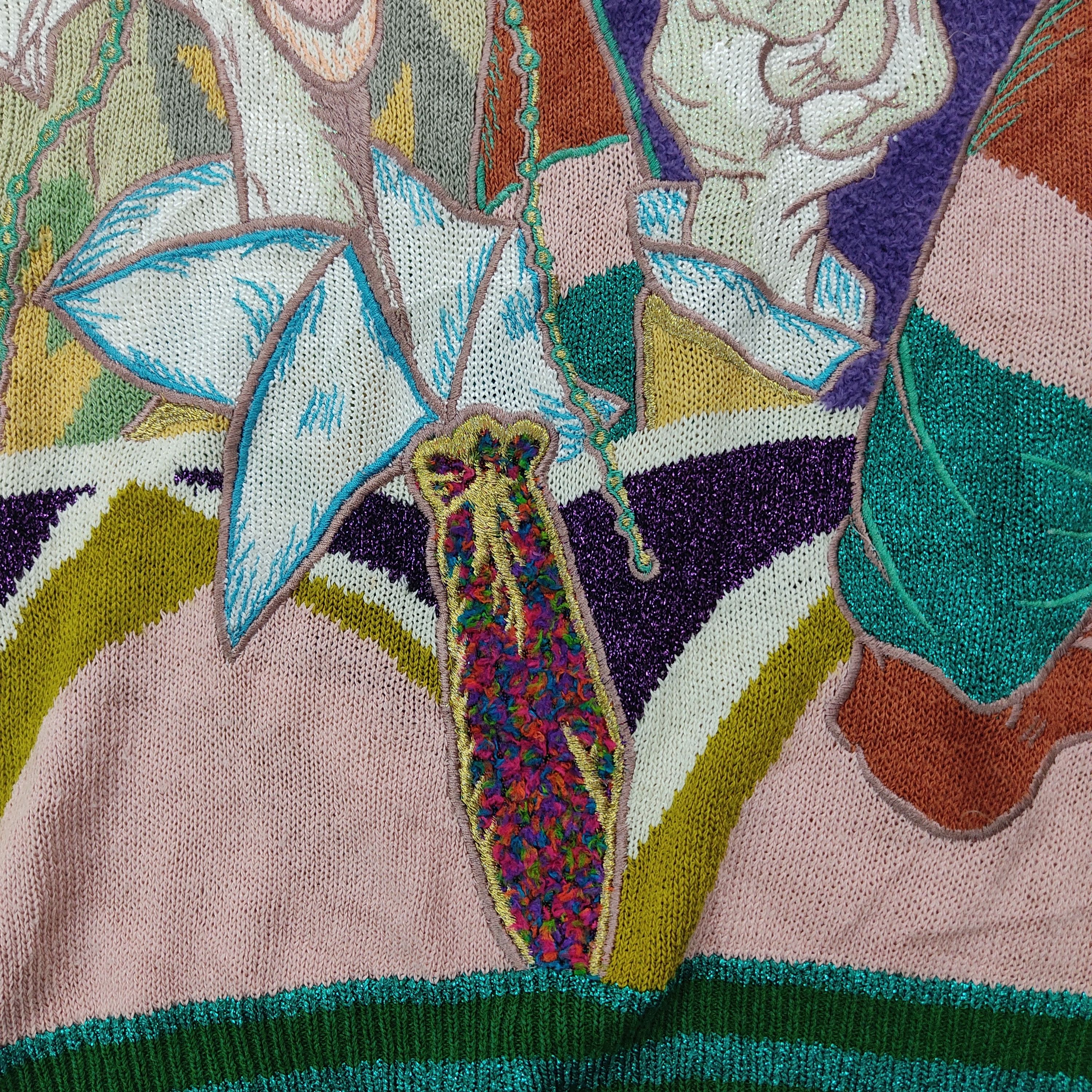 Habitat × Vintage Vintage Gagman Rabbit and OranUtan Embroid Sweater Knitwear Size US M / EU 48-50 / 2 - 18 Thumbnail