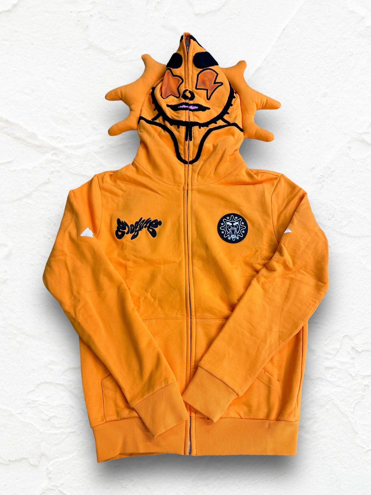 Glo Gang GloGang Glo Man Zip Hoodie Orange | Grailed