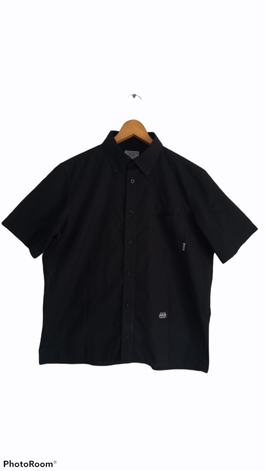 image of 50 Duppies Destroy Babylon Embroidery Work Shirt in Black, Men's (Size Large)