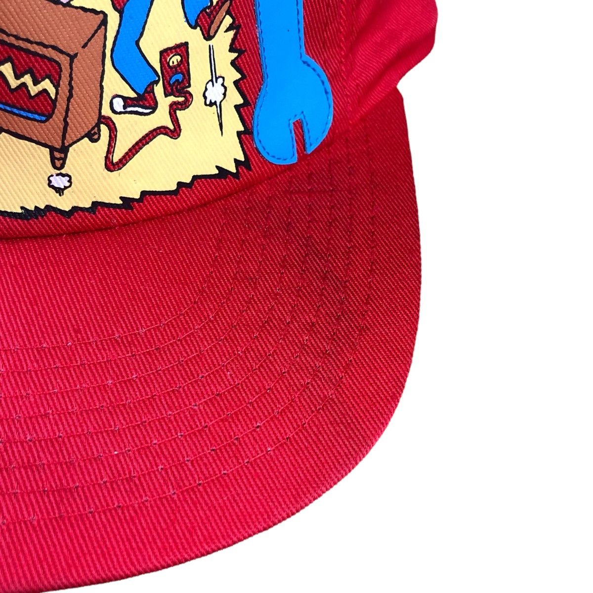 Vintage Vintage Don’t Worry I’ll Fox It Comedy Red Snapback Hat Size ONE SIZE - 2 Thumbnail