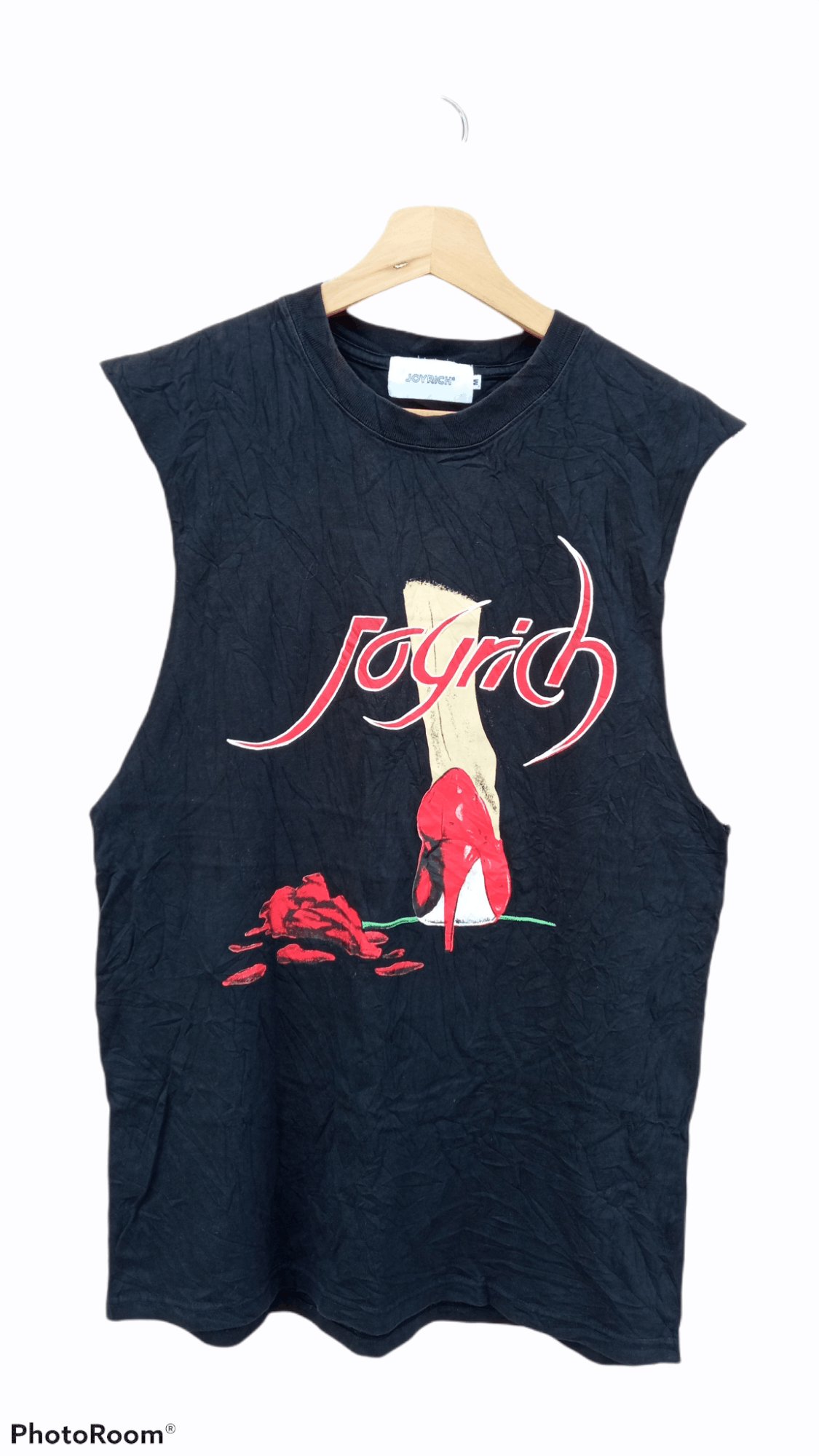 image of Joyrich Sleeveless T-Shirt in Black, Men's (Size Medium)