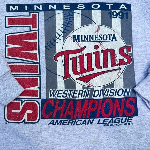 Vintage Vintage 1991 Minnesota Twins Division Champions Crewneck Swe