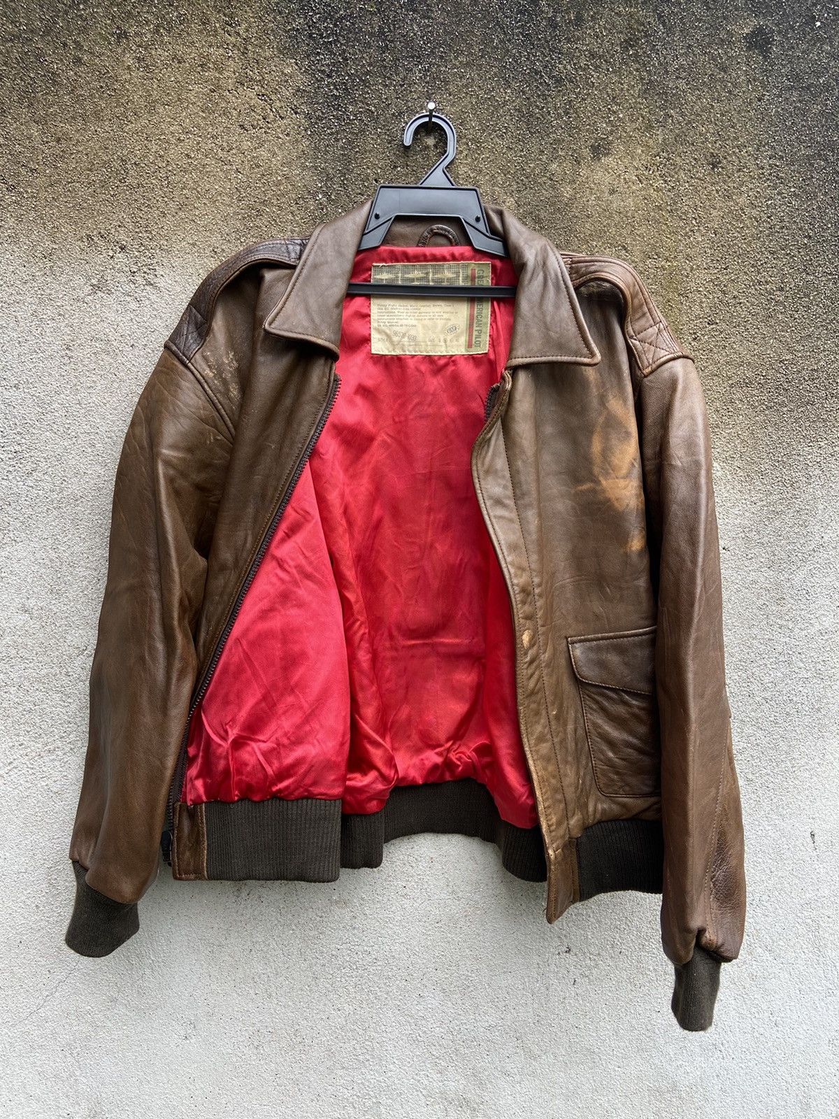 Gap Gap G-1 Flight Great American Pilot Brown Leather Jacket Size US M / EU 48-50 / 2 - 5 Thumbnail