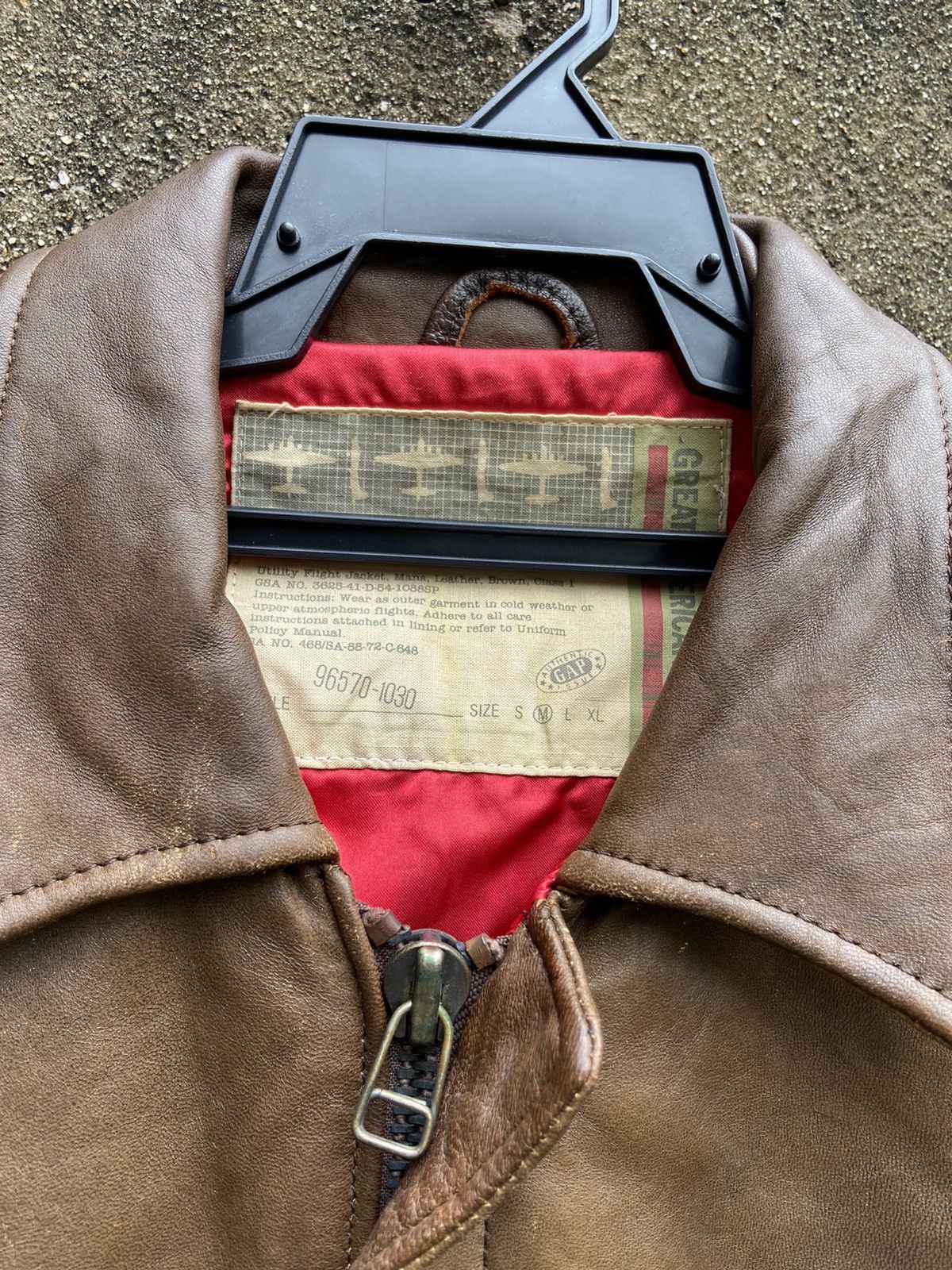 Gap Gap G-1 Flight Great American Pilot Brown Leather Jacket Size US M / EU 48-50 / 2 - 2 Thumbnail