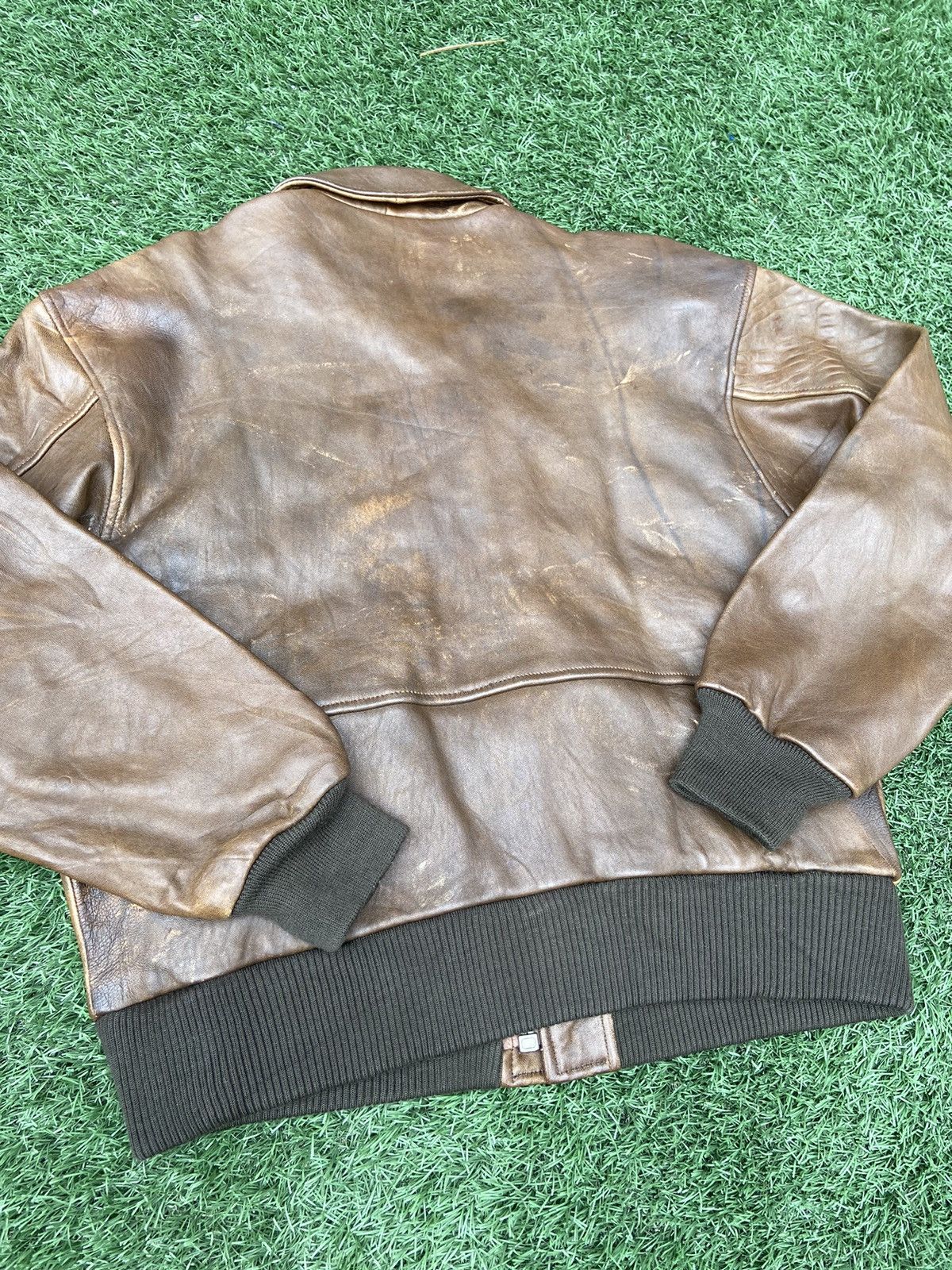 Gap G-1 Flight Great American Pilot Brown Leather Jacket