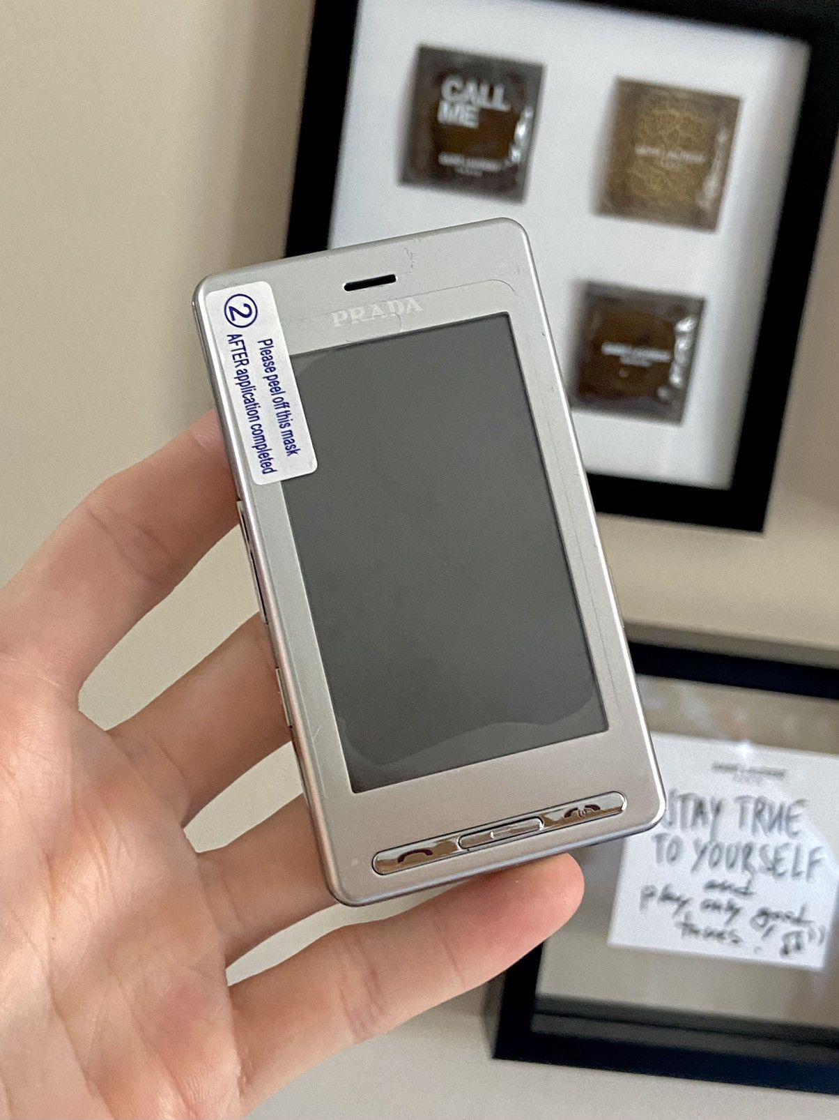 image of Prada X Lg Smartphone 2007 in Silver, Men's