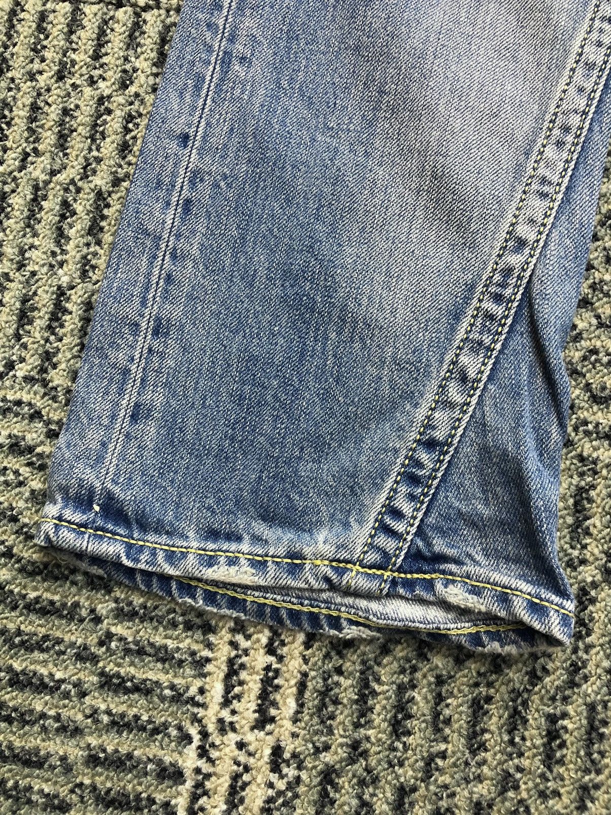 Japanese Brand Rodoe Crowns Distressed Faded Blue Jeans Size 29" - 14 Thumbnail
