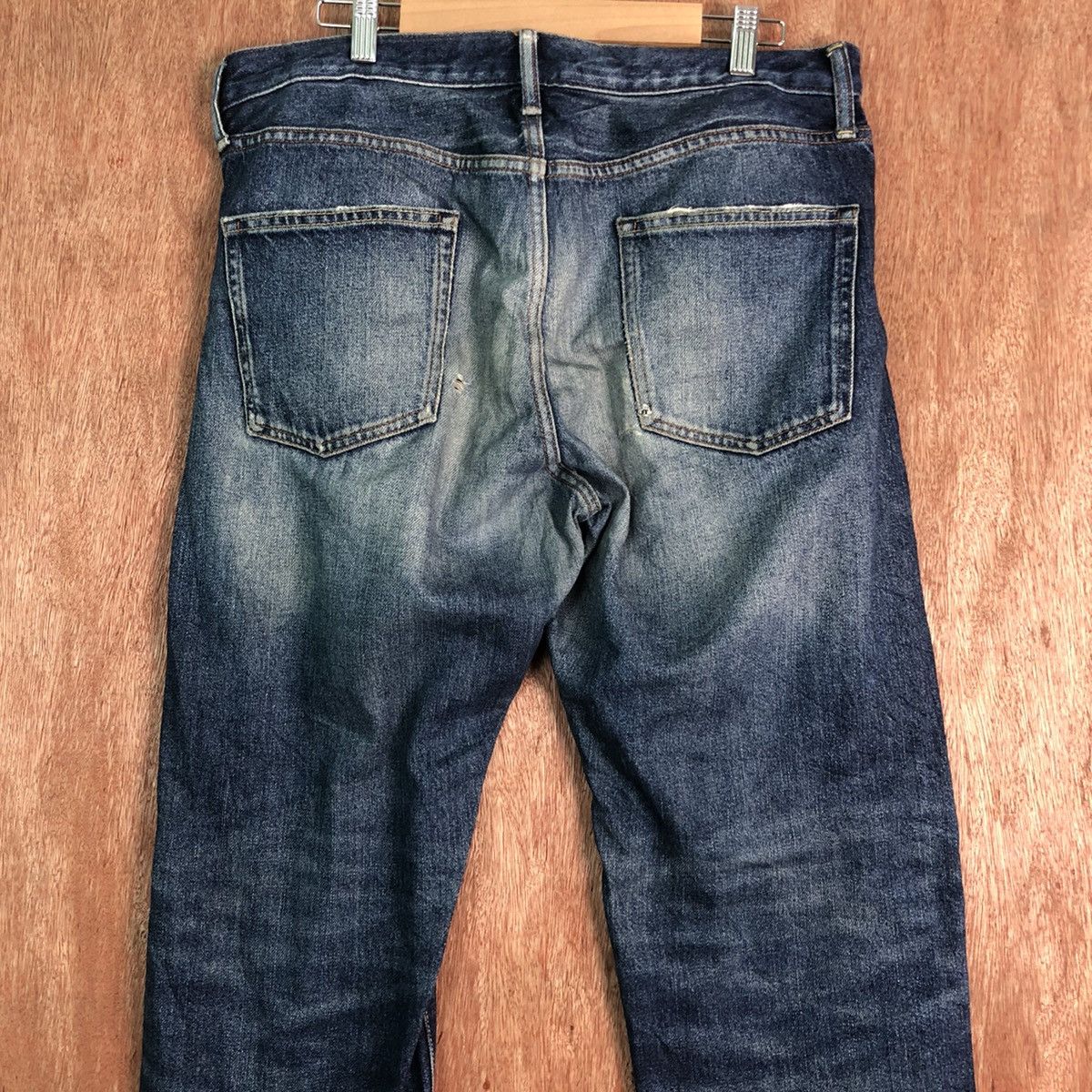 Japanese Brand DLL Japan GU blue distressed japan Denim Pants #c155 Size US 33 - 7 Thumbnail