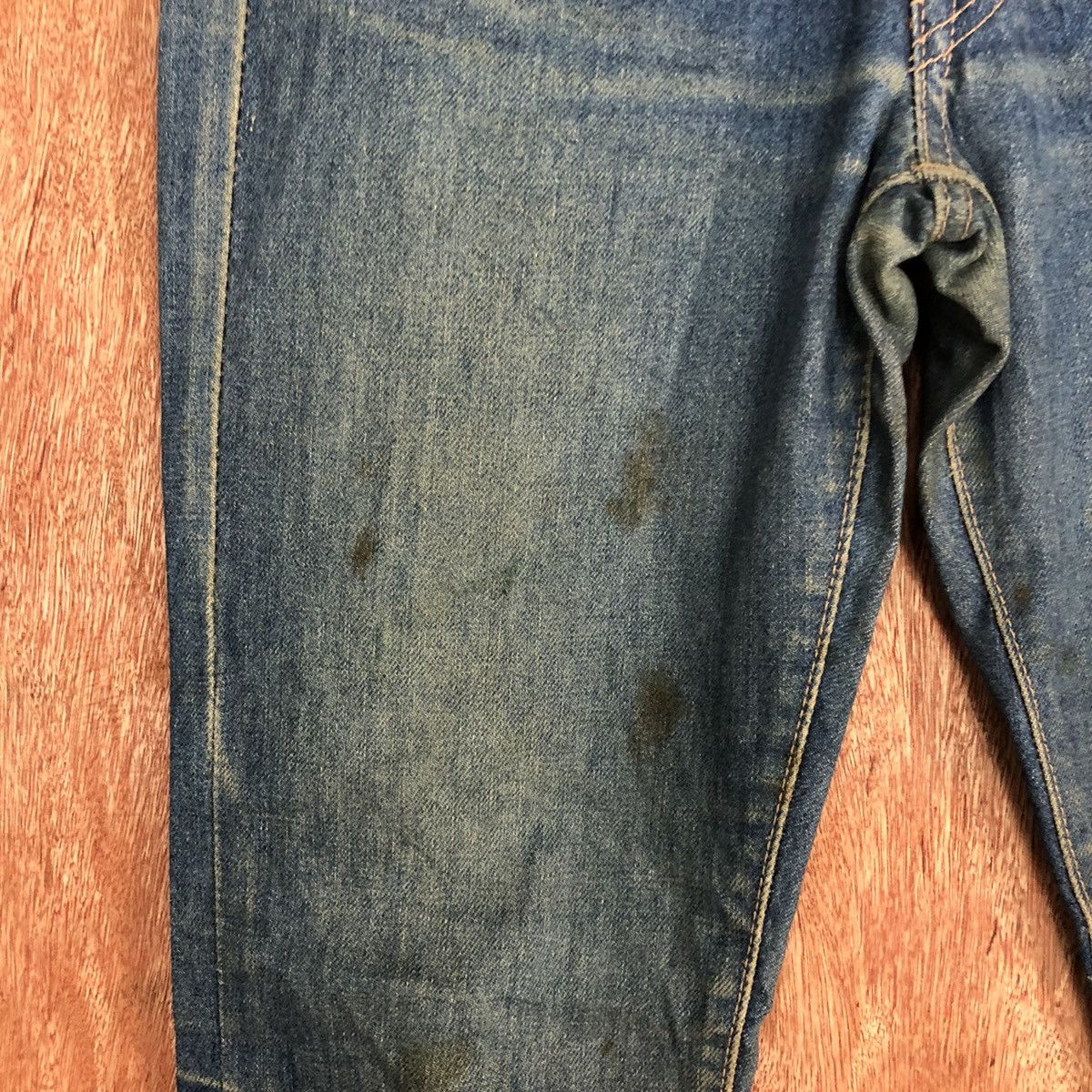 Big John DLL Vintage Big John Blue Denim Pants #c621 Size US 27 - 6 Thumbnail