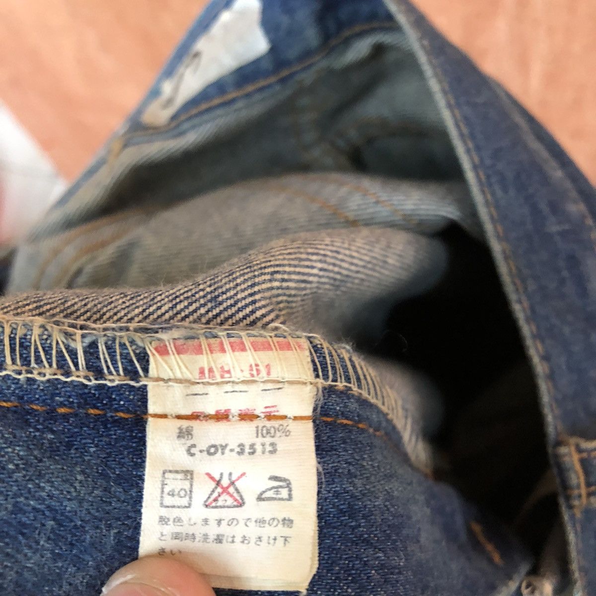 Big John DLL Vintage Big John Blue Denim Pants #c621 Size US 27 - 15 Thumbnail