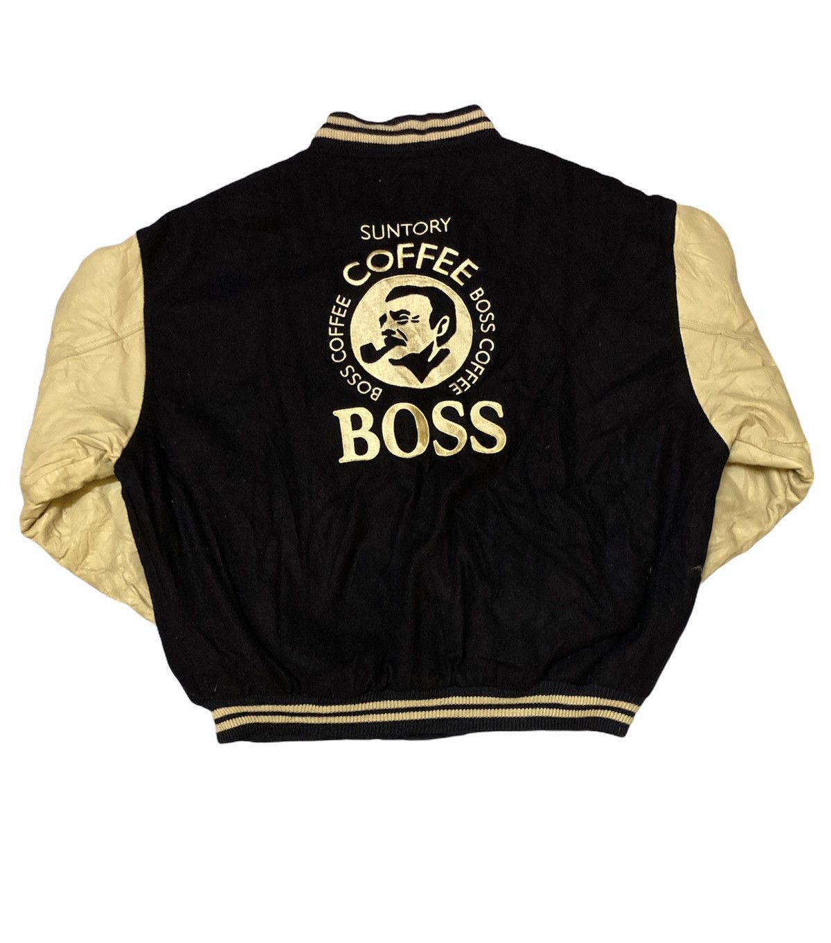 Japanese Brand SUNTORY COFFEE BOSS LEATHER ARM JACKET Size US M / EU 48-50 / 2 - 1 Thumbnail