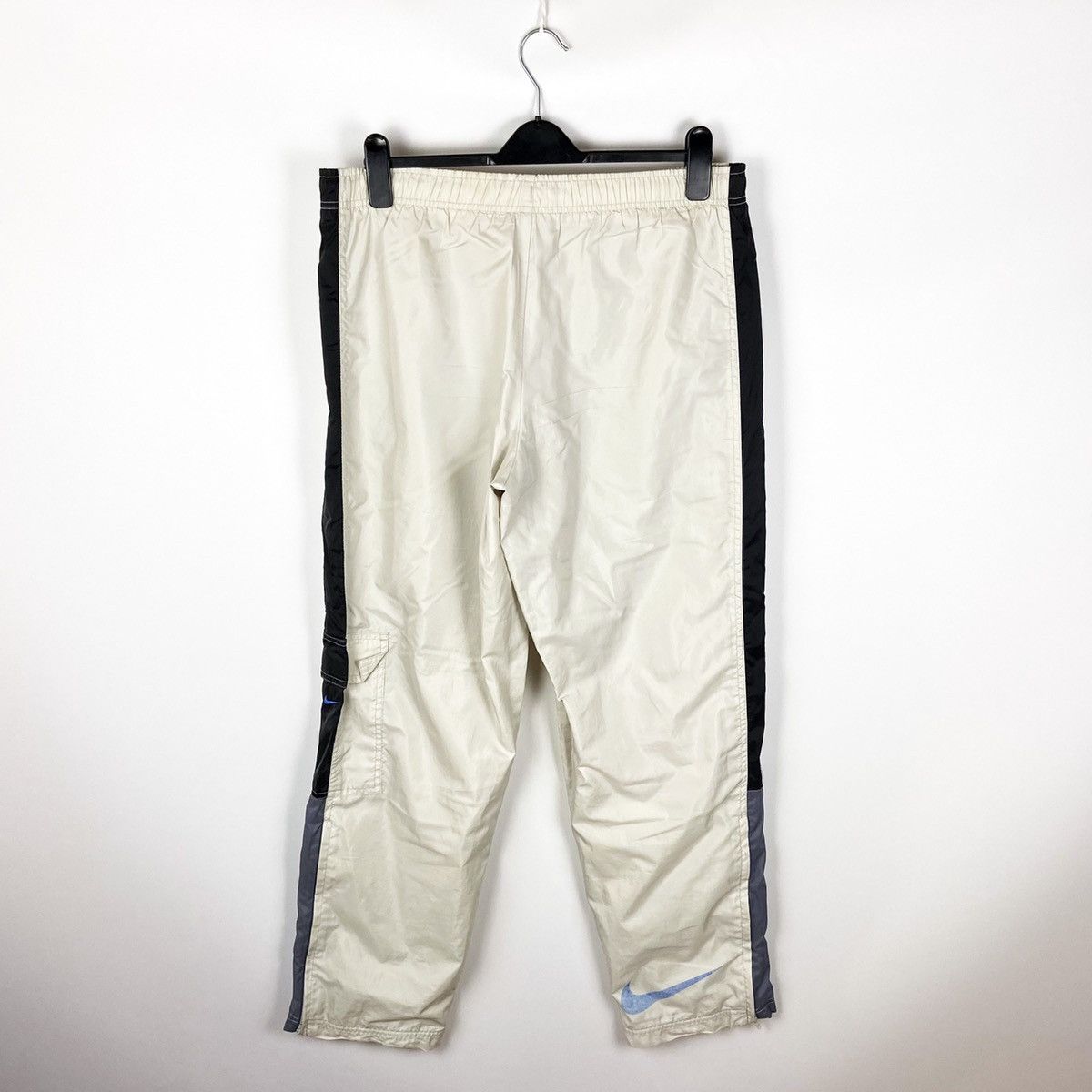 Nike Vintage 90’s Nike Beige Big Swoosh Trakking pants Outdoor Size US 30 / EU 46 - 10 Thumbnail