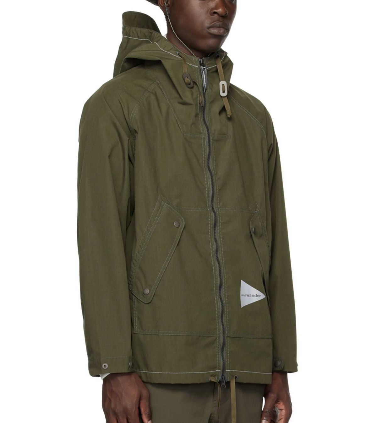 And Wander And Wander Tough Kevlar Hooded Jacket Olive Green Size US L / EU 52-54 / 3 - 8 Thumbnail