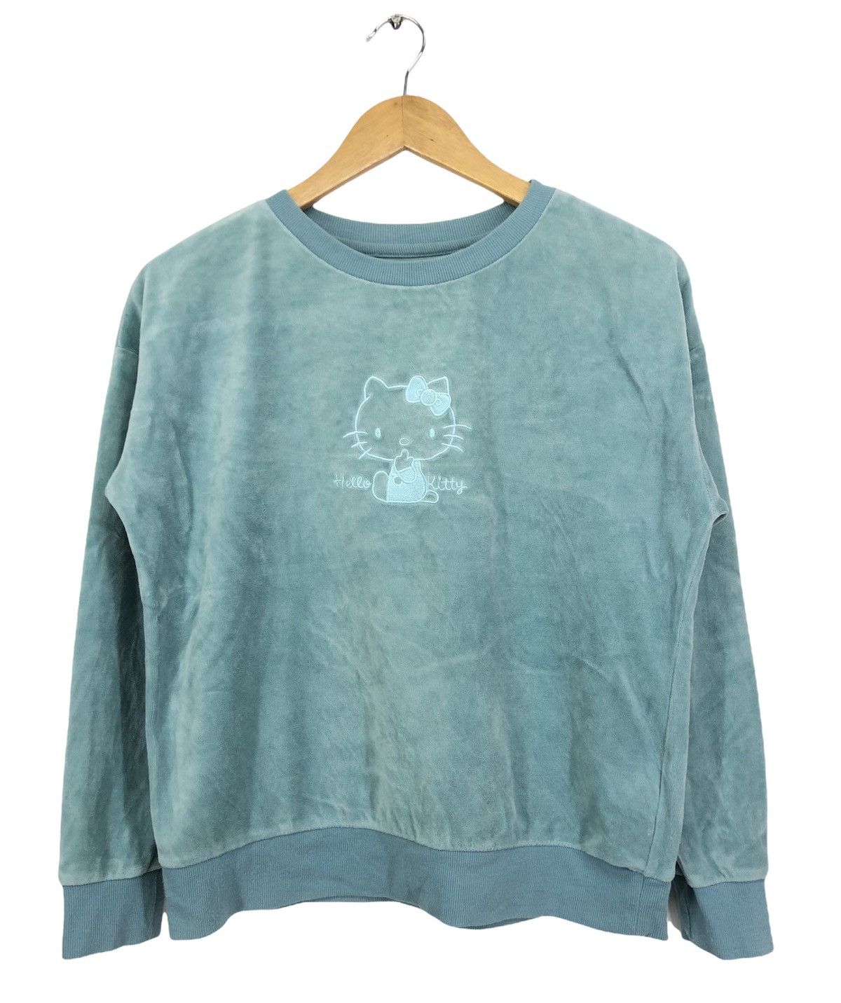 image of Anima x Archival Clothing Hello Kitty Fluff Crewneck Sweatshirt, Men's (Size Medium)