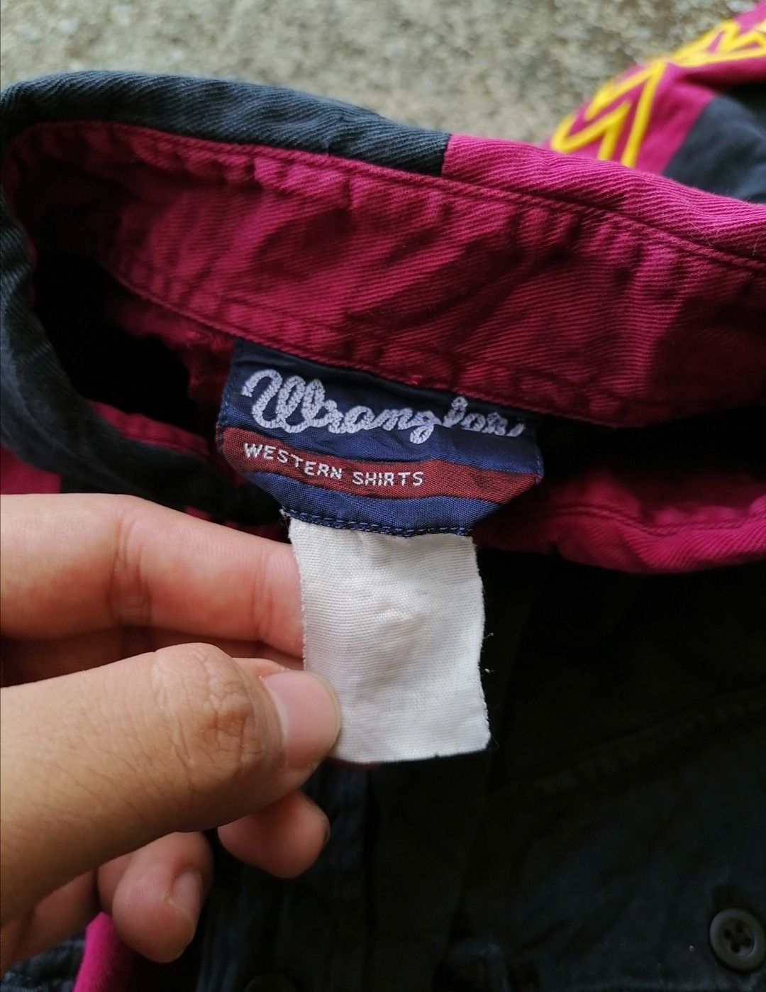 Vintage × Wrangler Wrangler Nice Design Longsleeve Buttons Size US XL / EU 56 / 4 - 5 Thumbnail